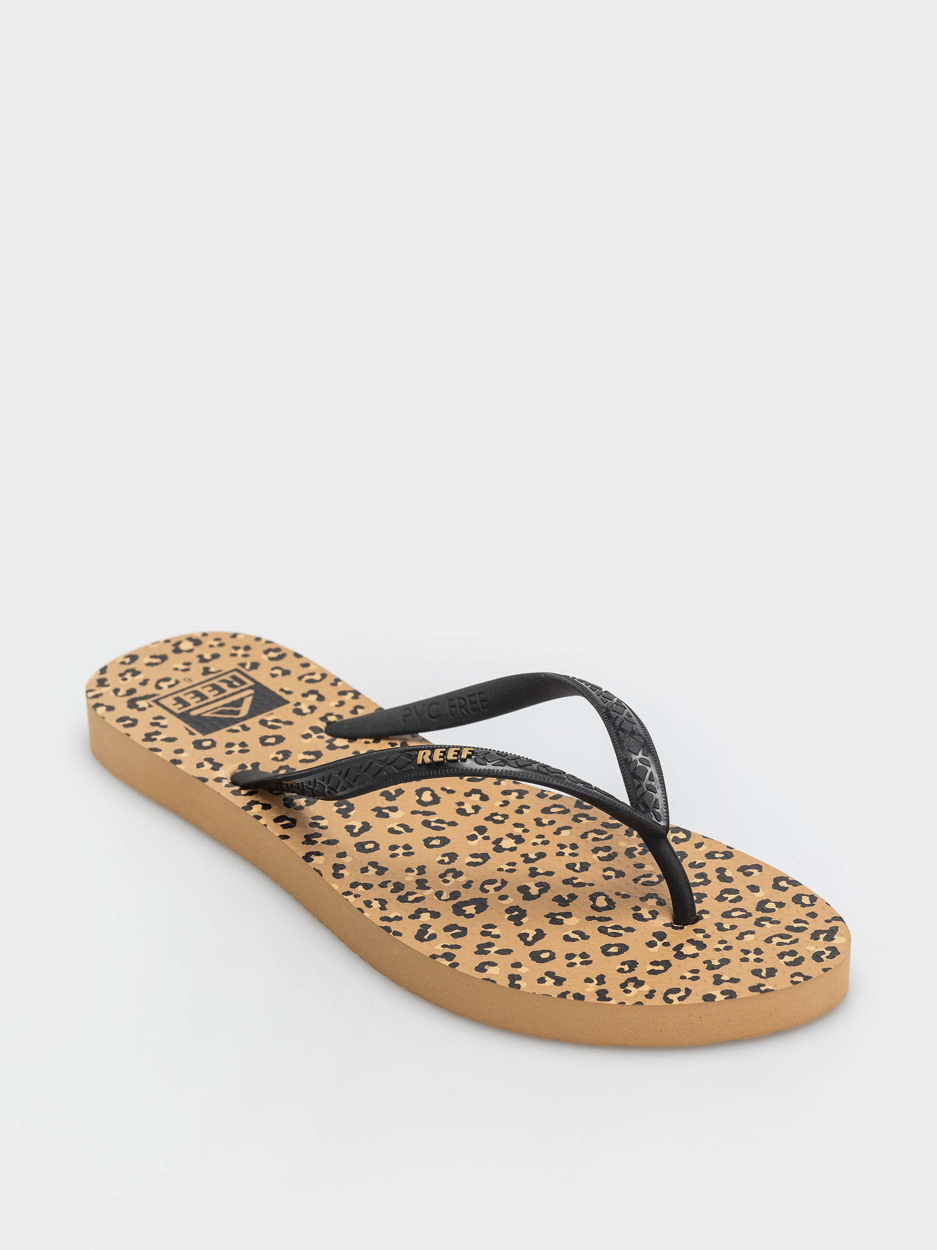 Plážovky Reef Seaside Prints Wmn (leopard/black)