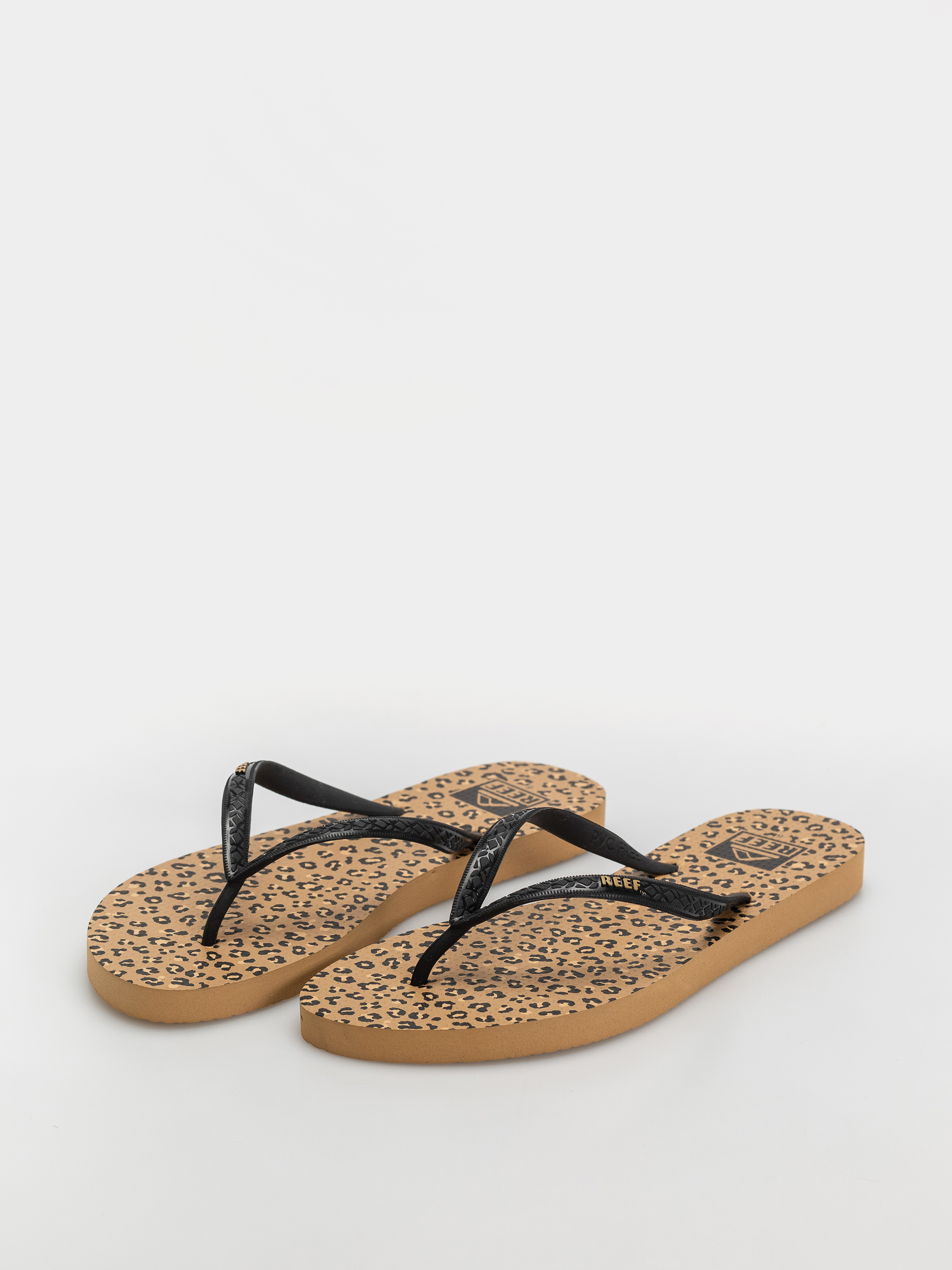 Plážovky Reef Seaside Prints Wmn (leopard/black)