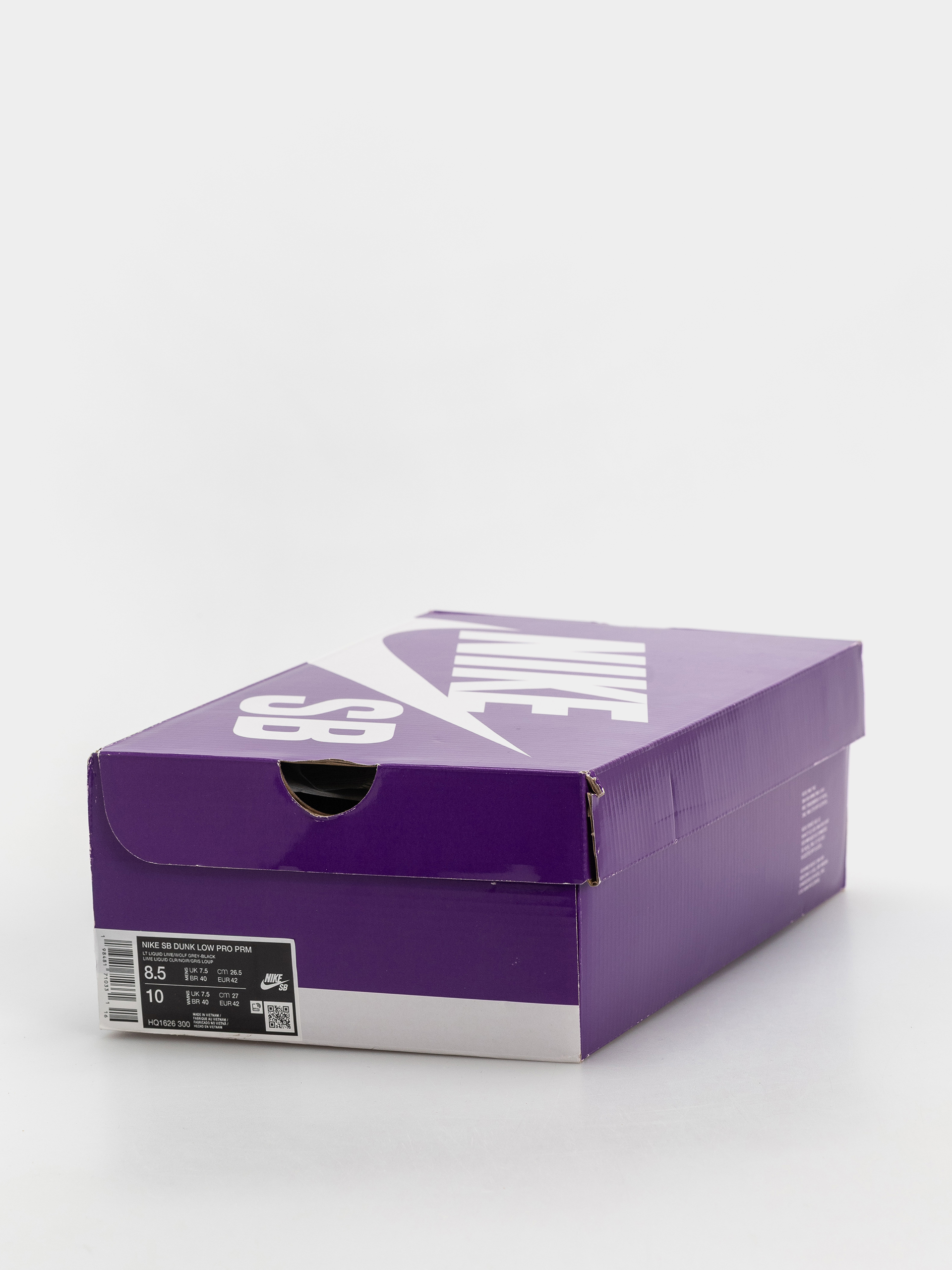Topánky Nike SB Dunk Low Pro Prm (lt liquid lime/wolf grey black)