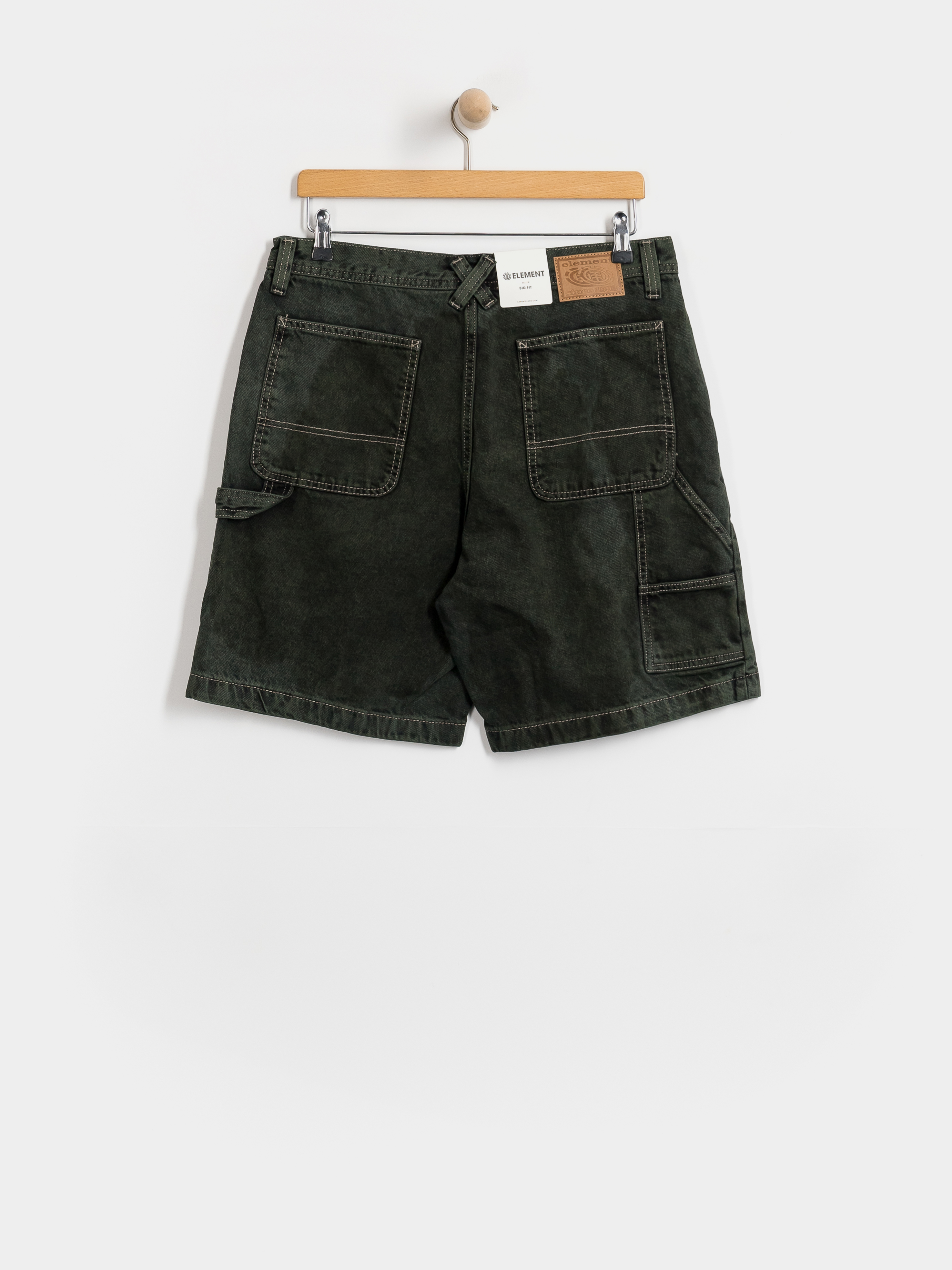 Kraťasy Element Big Carpenter Denim Wk (black green tint)