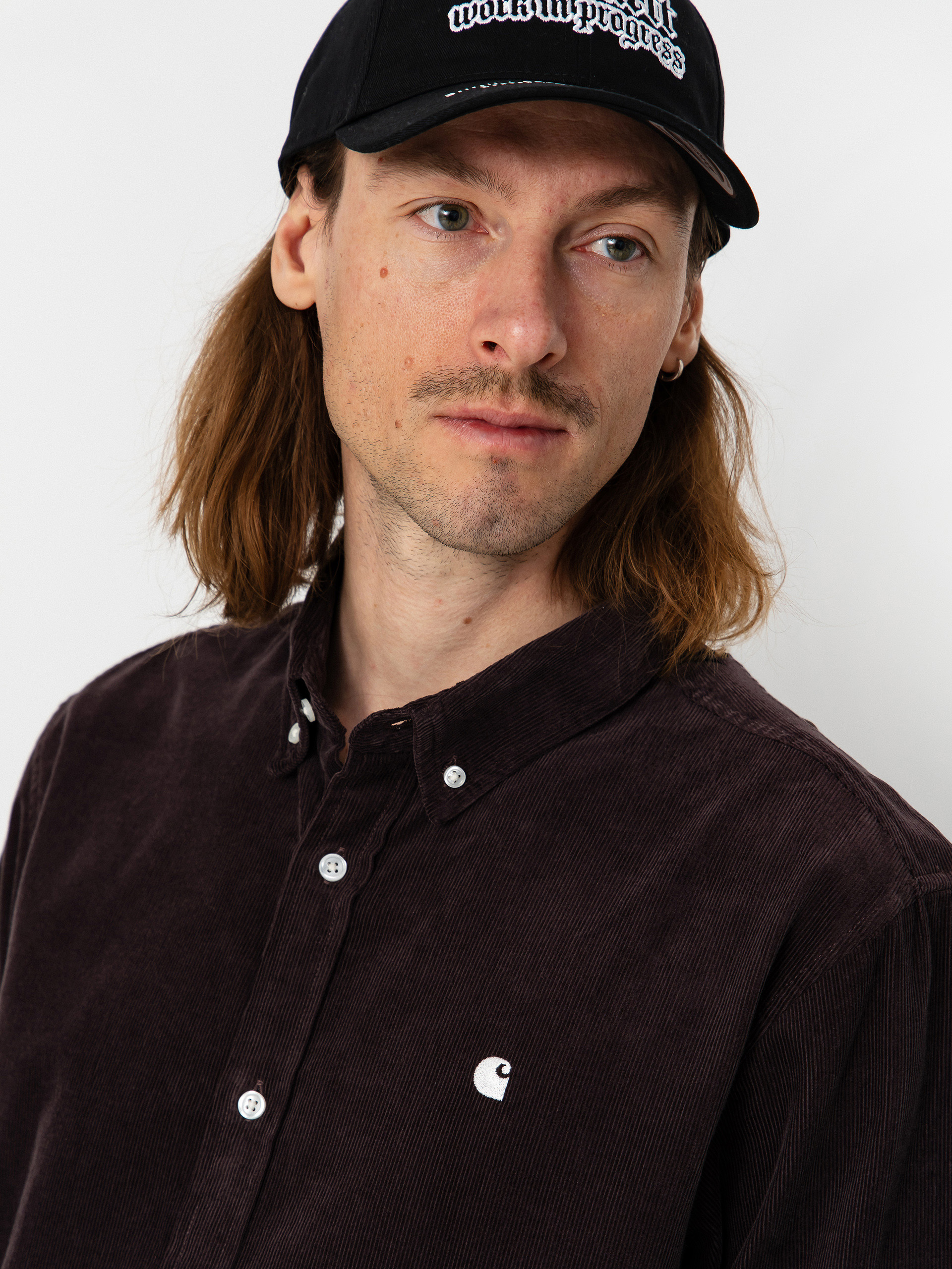 Košeľa Carhartt WIP Madison Fine Cord (shale/wax)