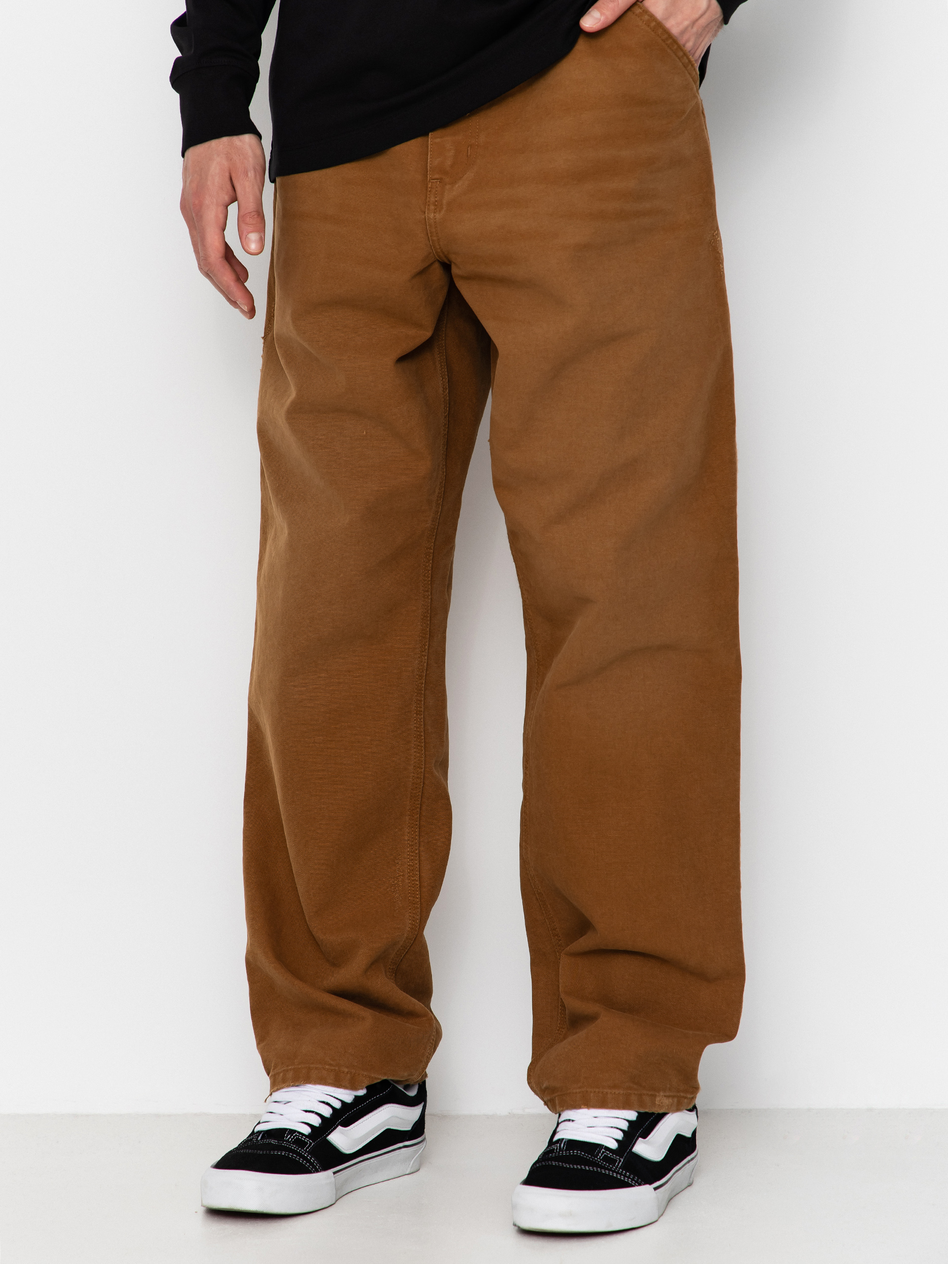 Nohavice Carhartt WIP Single Knee (hamilton brown)