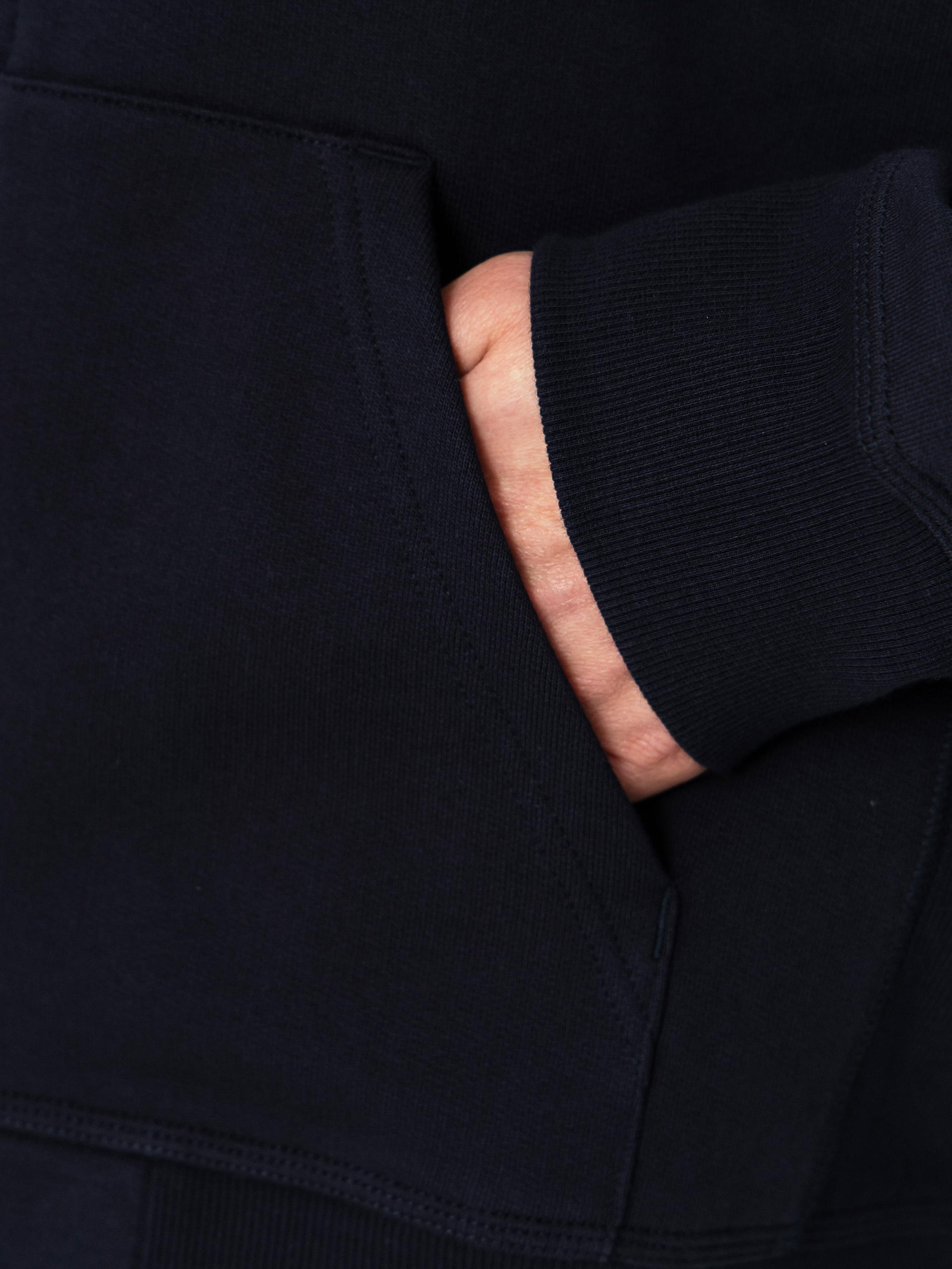 Mikina s kapucňou Carhartt WIP American Script ZHD (deep night)