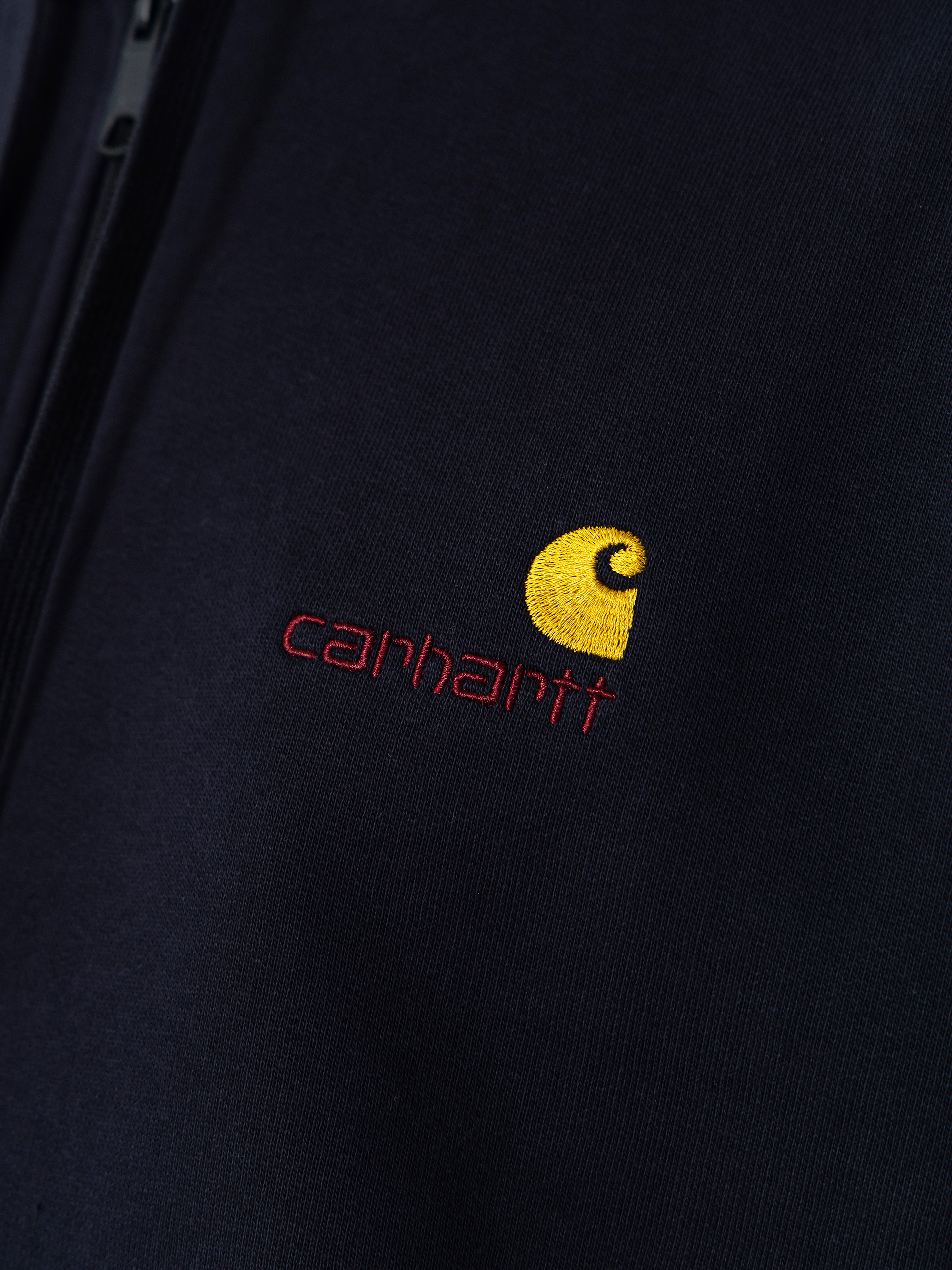 Mikina s kapucňou Carhartt WIP American Script ZHD (deep night)