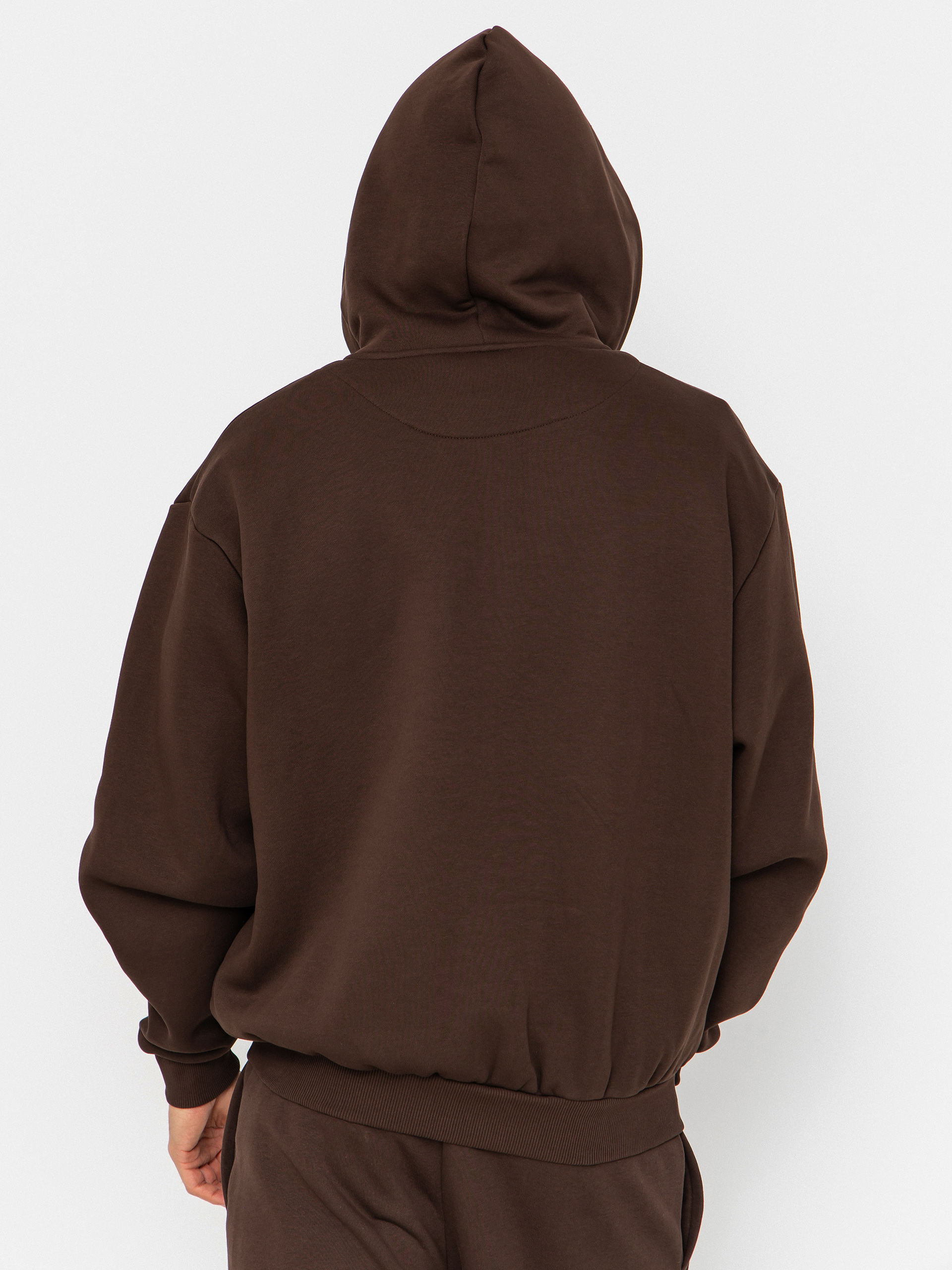 Mikina s kapucňou Karl Kani Small Signature Essential ZHD (brown)
