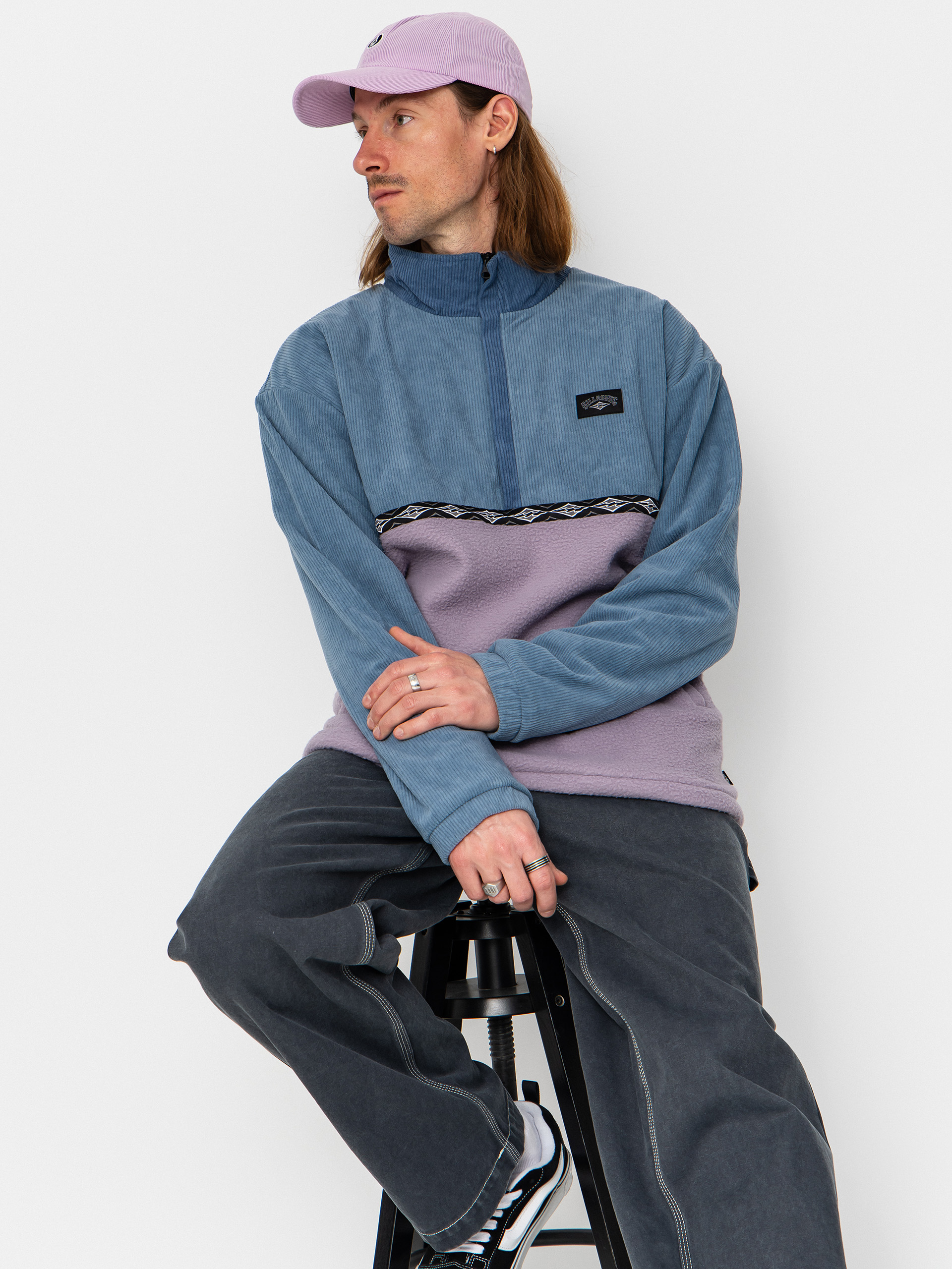 Mikina Billabong Space Lobster (washed blue)