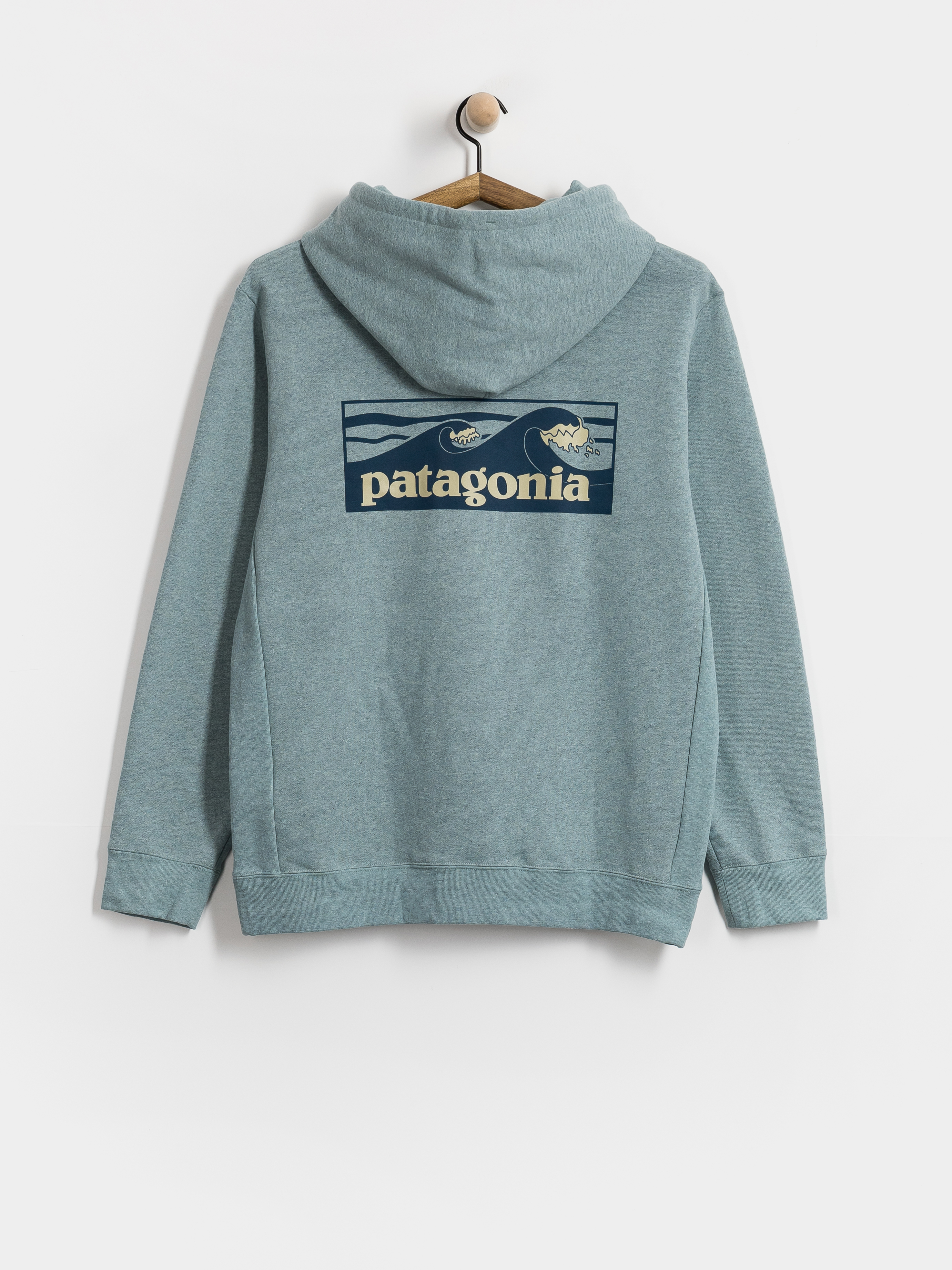 Mikina s kapucu0148ou Patagonia Boardshort Logo Uprisal HD (blue sage)