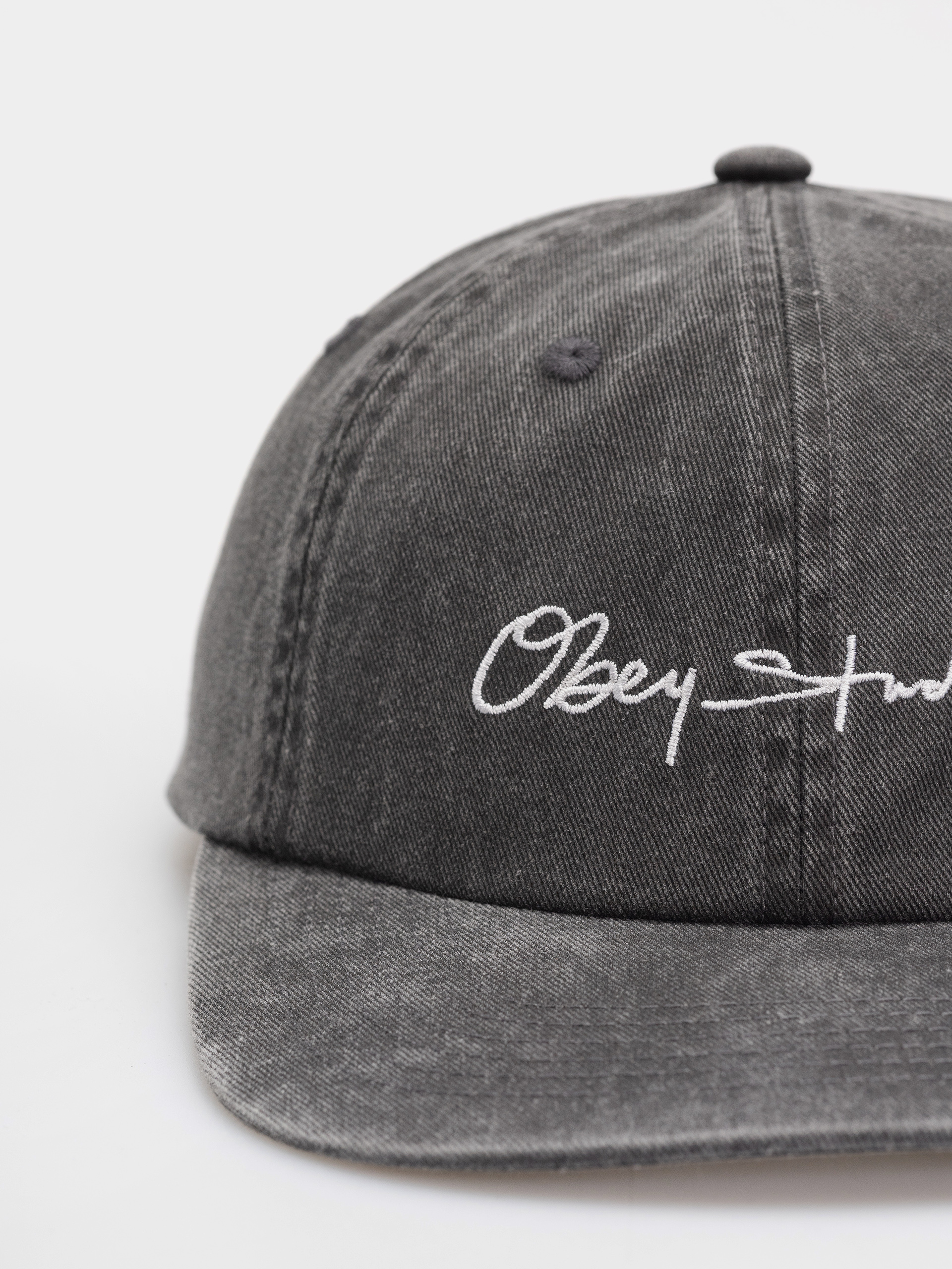 Šiltovka OBEY Pigment Signature (pigment black)