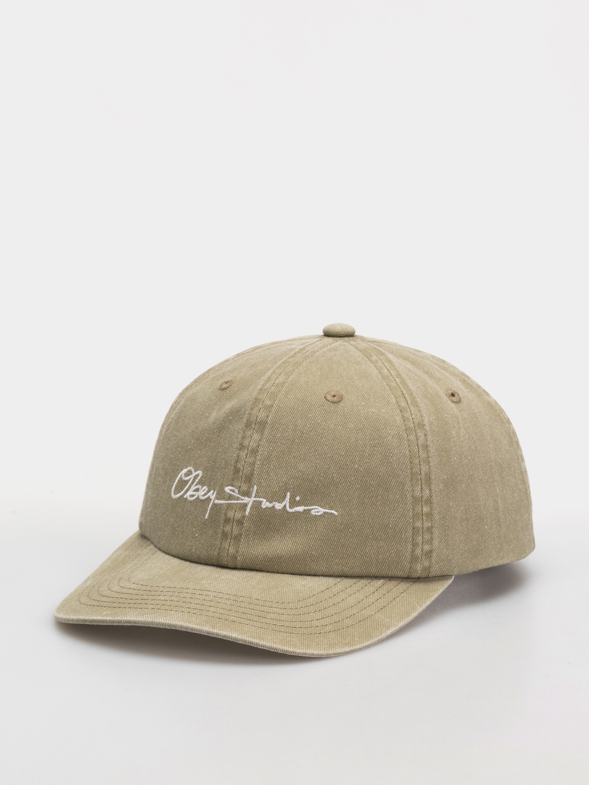 Šiltovka OBEY Pigment Signature (pigment khaki)