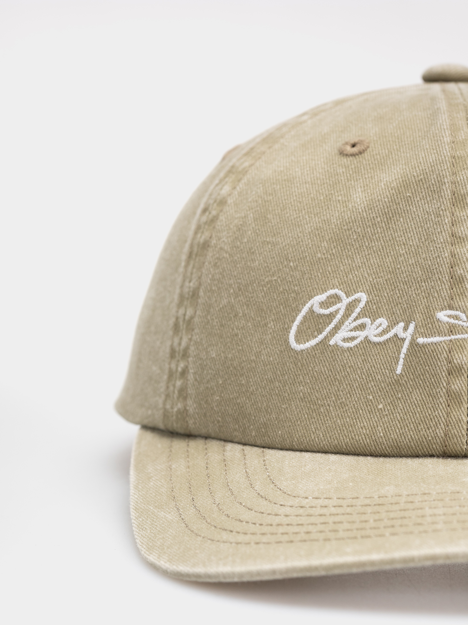 Šiltovka OBEY Pigment Signature (pigment khaki)