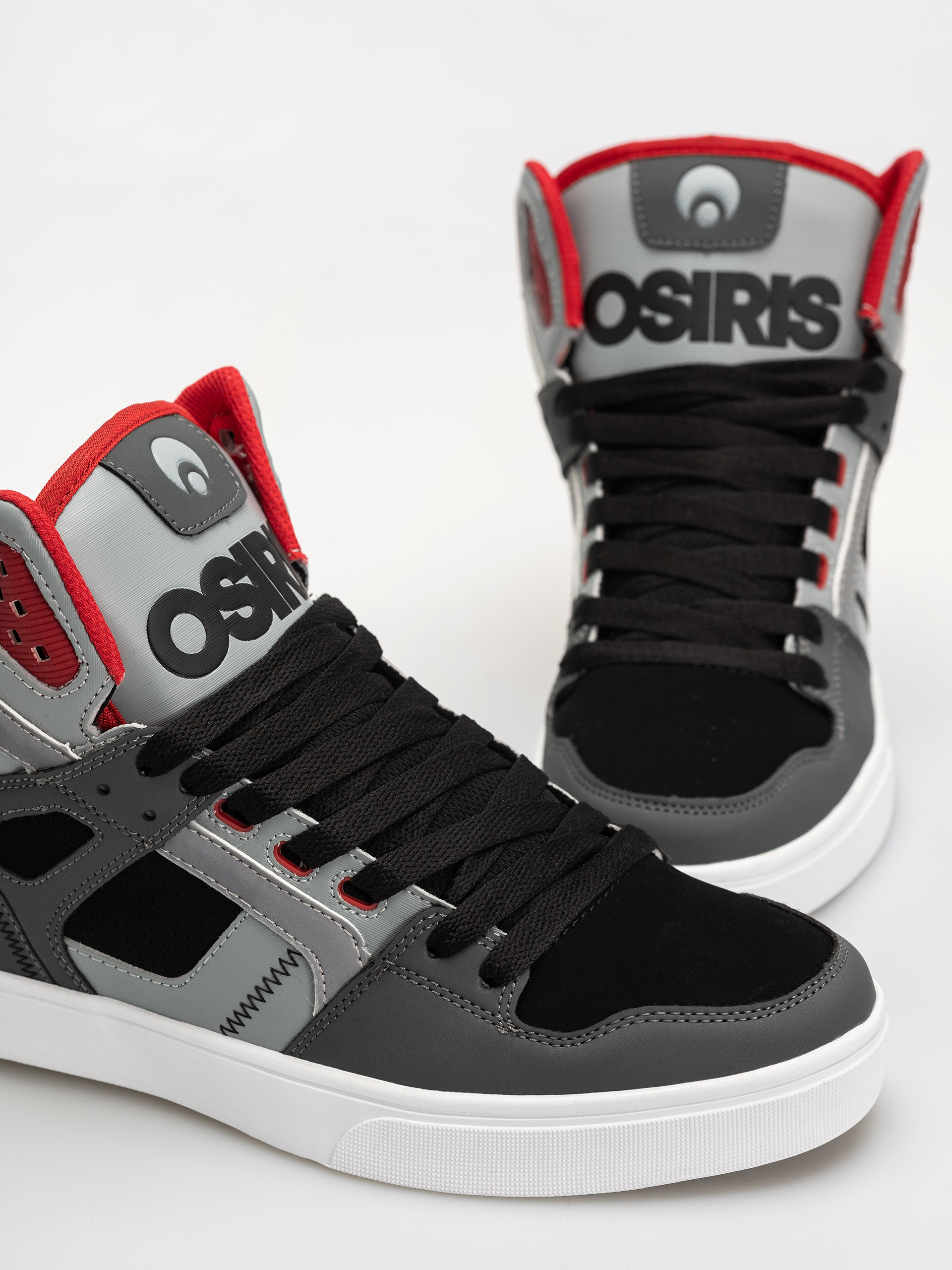 Topánky Osiris Clone (black/grey/red)