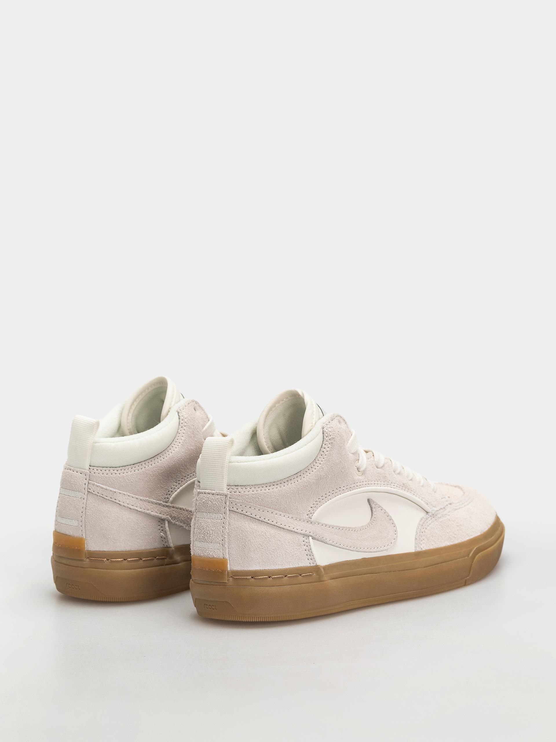 Topánky Nike SB React Leo (sail/sail/sail/gum light brown)