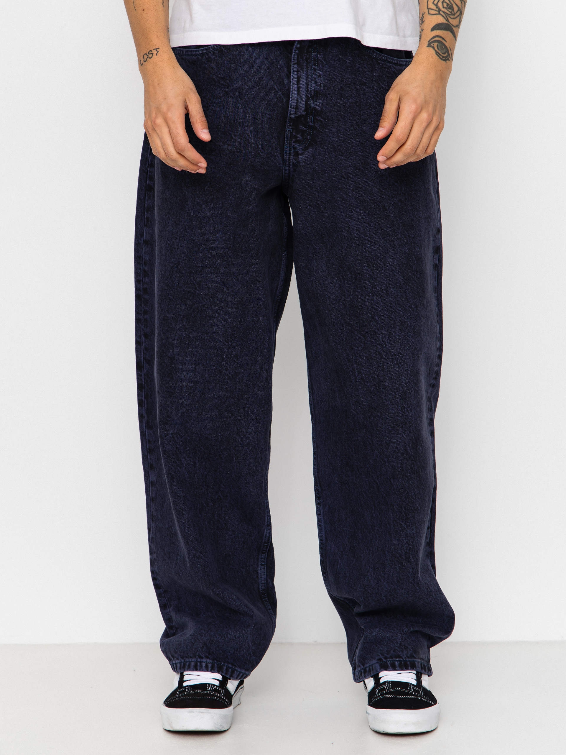 Nohavice Vans Check 5 Baggy Acid Overdyed Denim