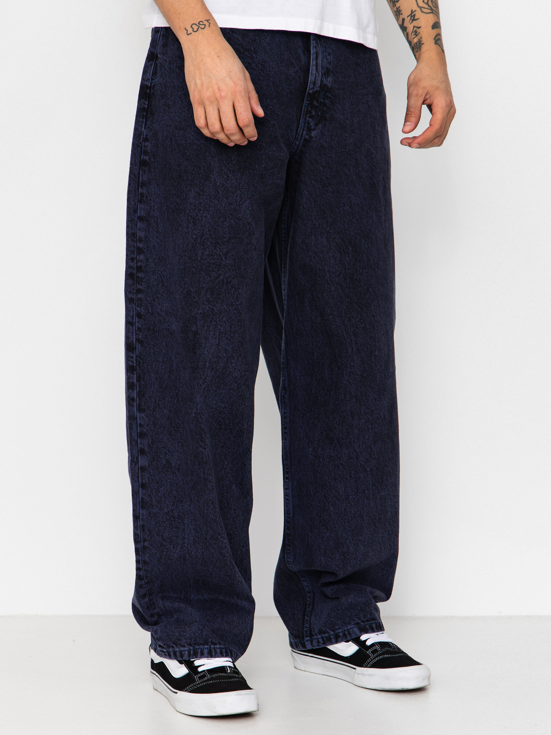 Nohavice Vans Check 5 Baggy Acid Overdyed Denim (deep indigo)