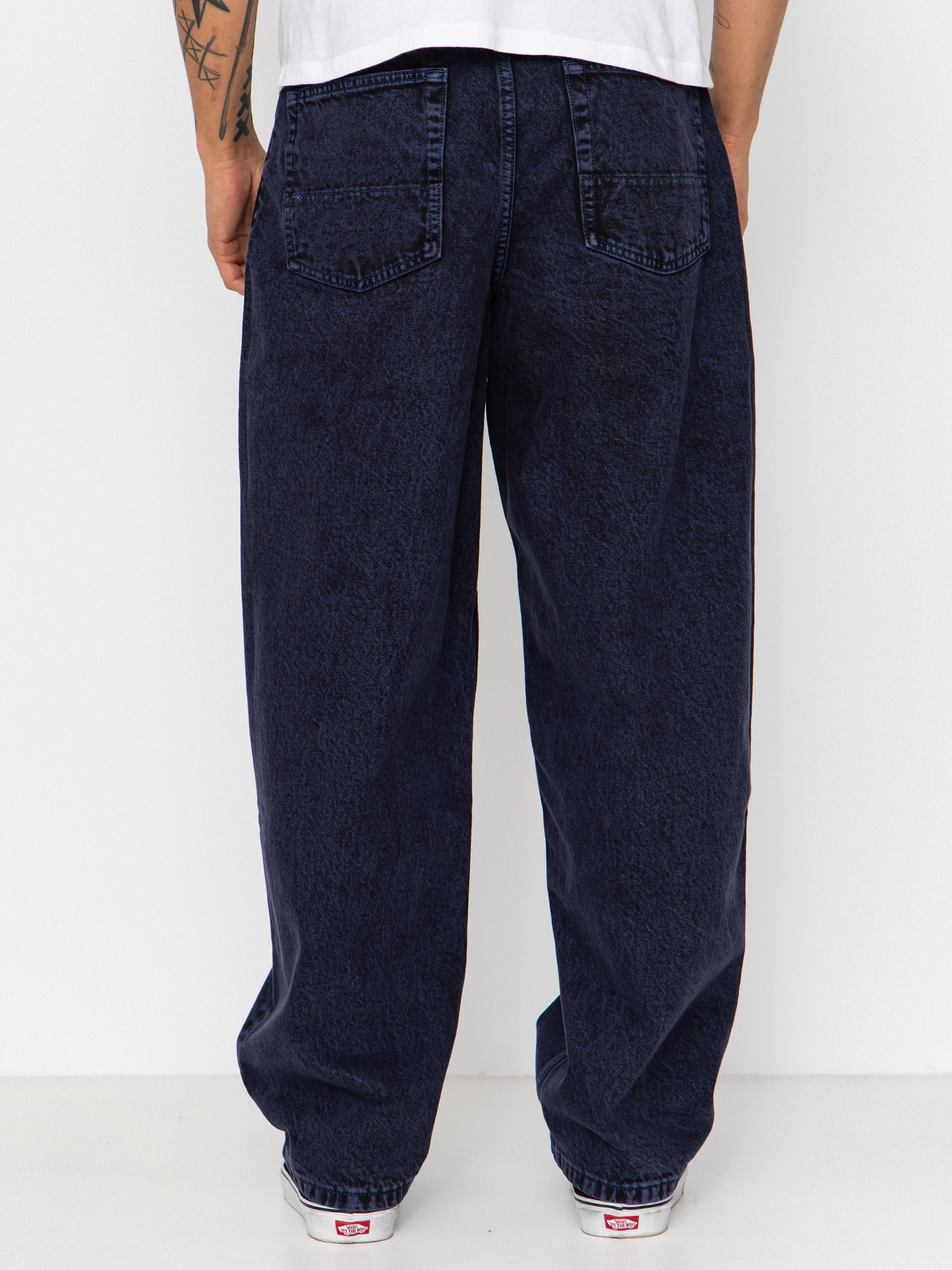 Nohavice Vans Check 5 Baggy Acid Overdyed Denim (deep indigo)