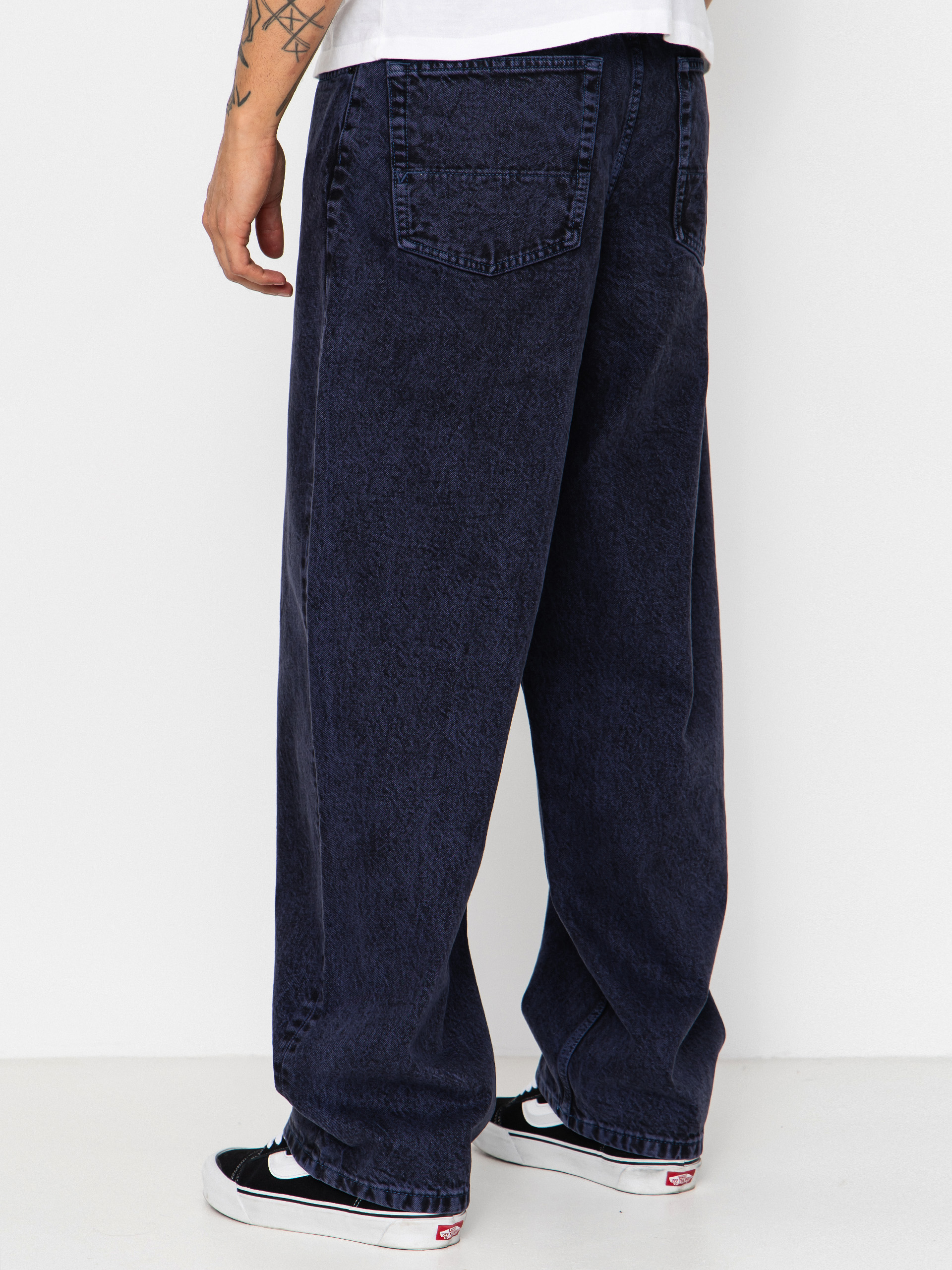 Nohavice Vans Check 5 Baggy Acid Overdyed Denim (deep indigo)