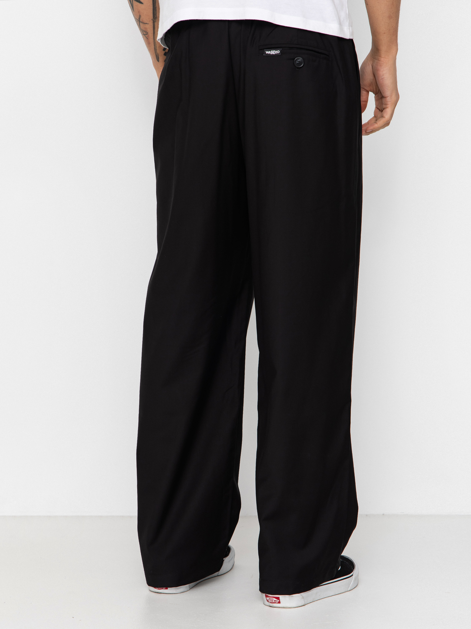 Nohavice Wasted Paris Pleated (black)