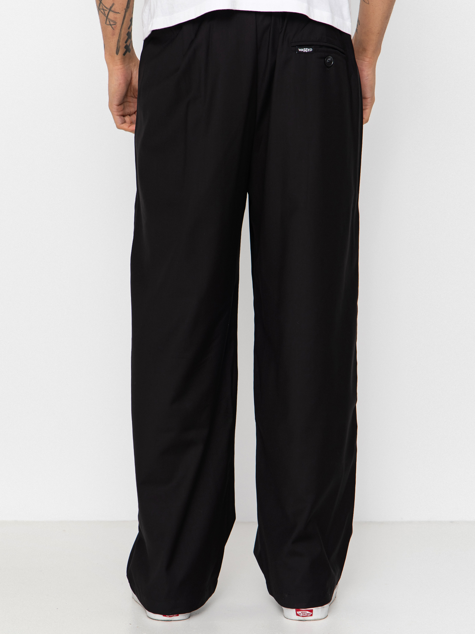 Nohavice Wasted Paris Pleated (black)
