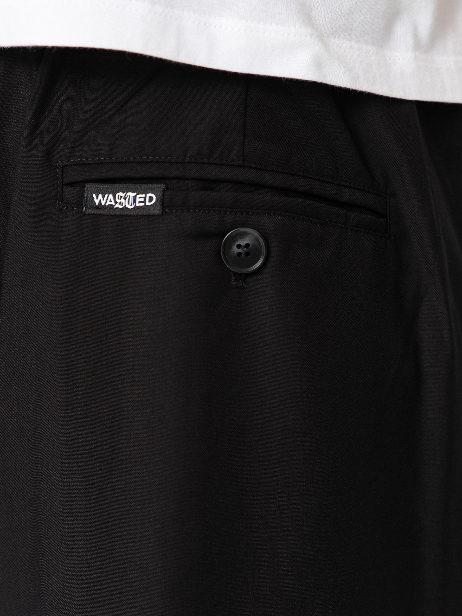 Nohavice Wasted Paris Pleated (black)