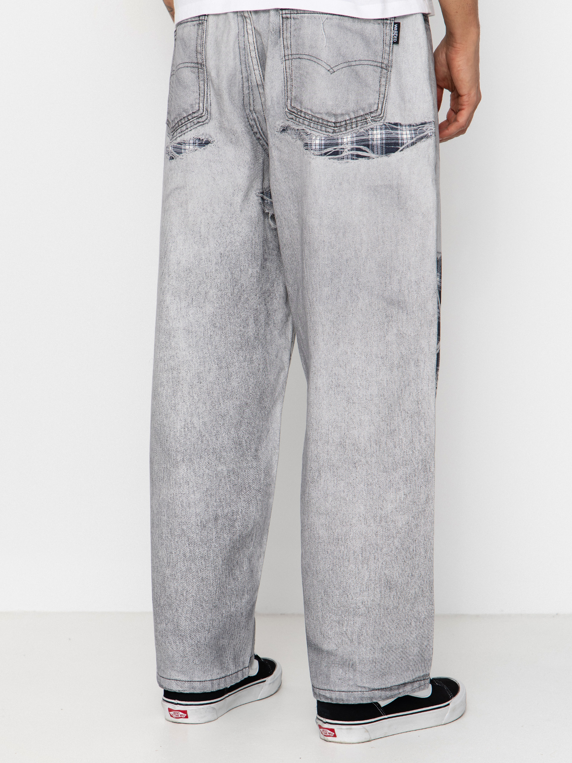 Nohavice Wasted Paris Trompe L'Oeil Grant (faded grey)