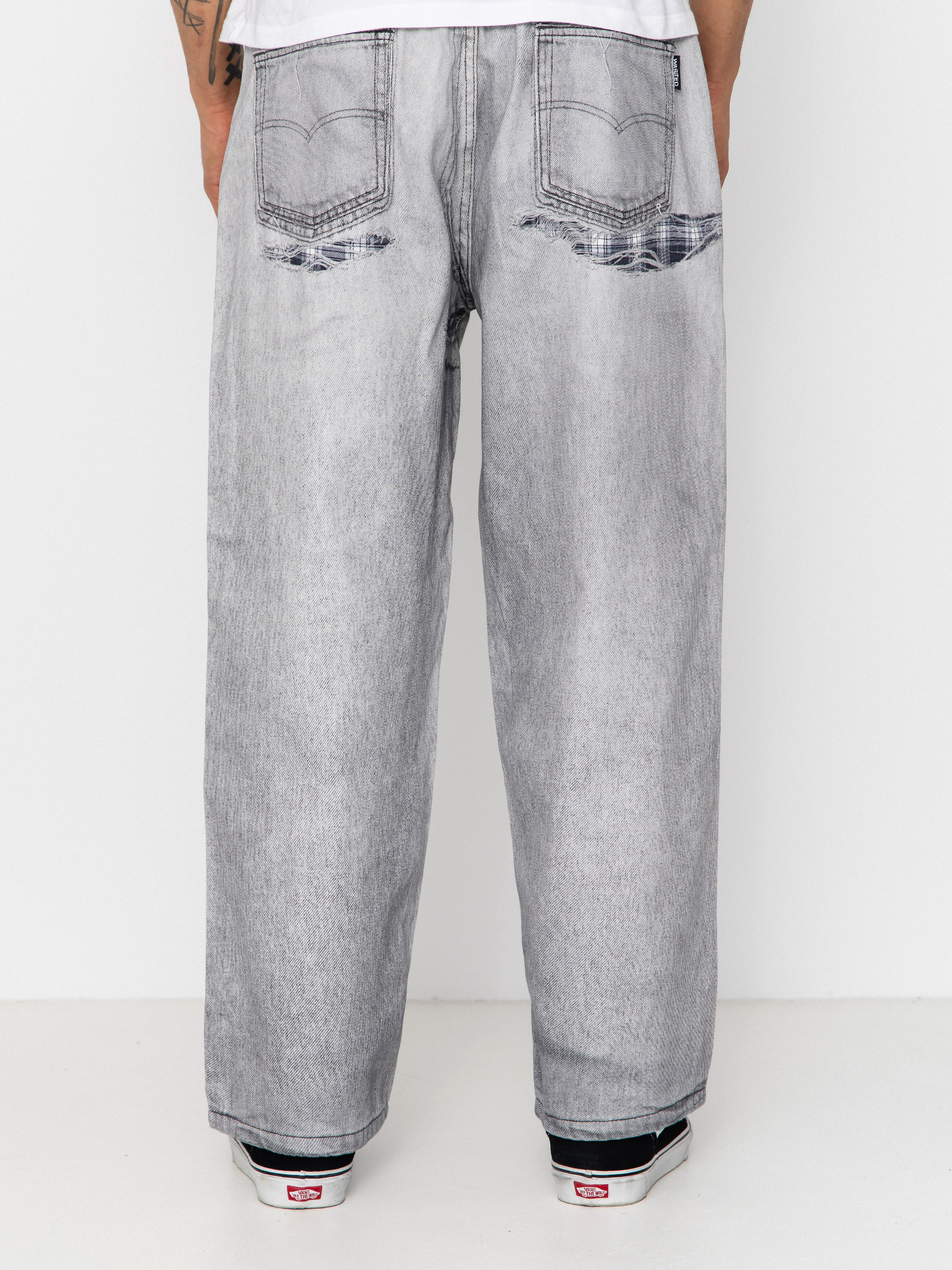Nohavice Wasted Paris Trompe L'Oeil Grant (faded grey)
