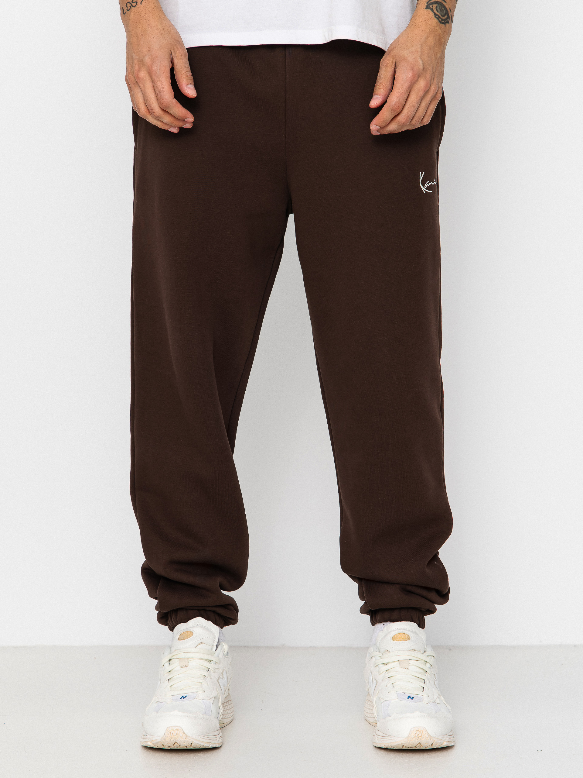 Nohavice Karl Kani Small Signature Essential Baggy (brown)