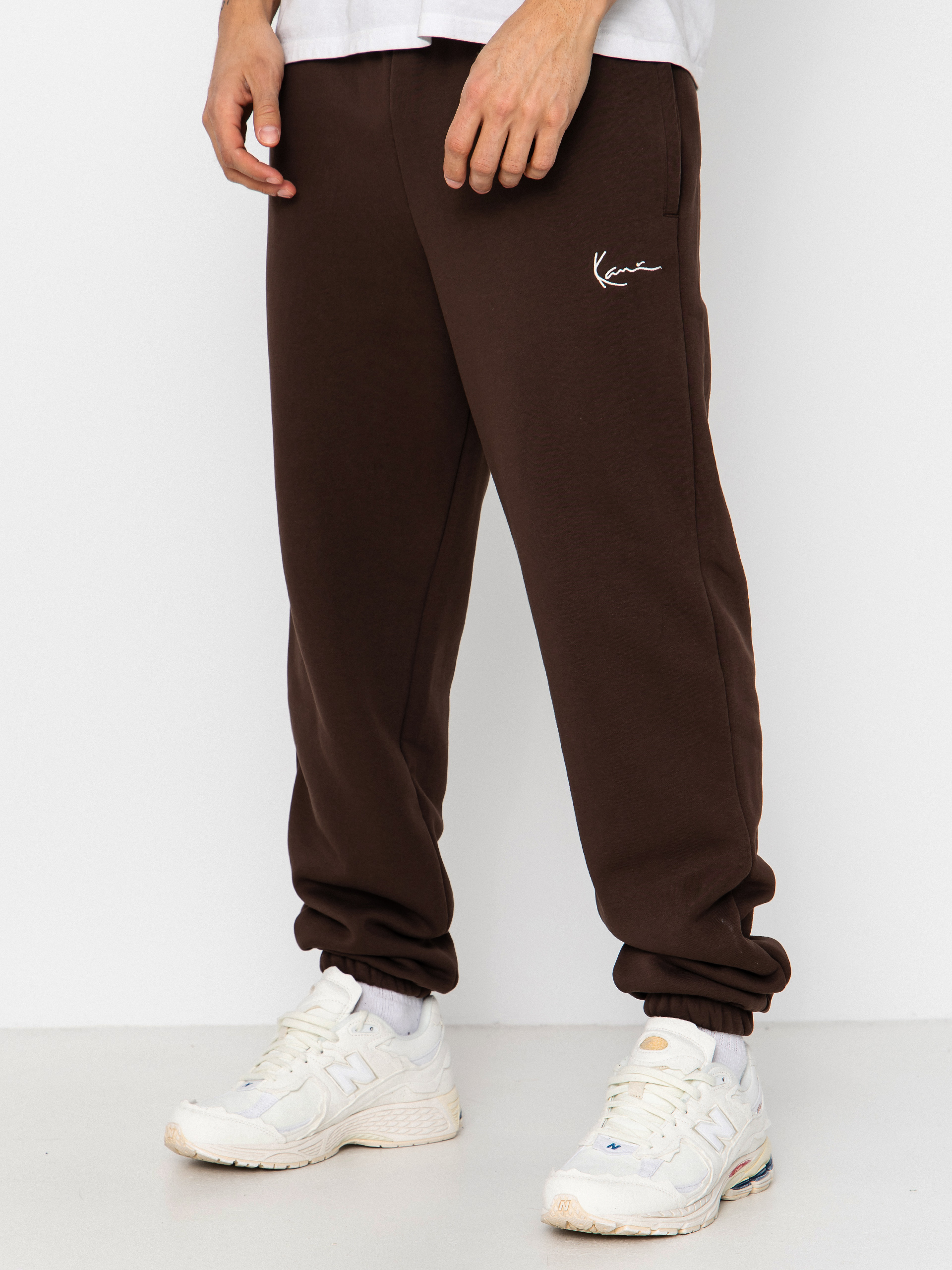 Nohavice Karl Kani Small Signature Essential Baggy (brown)