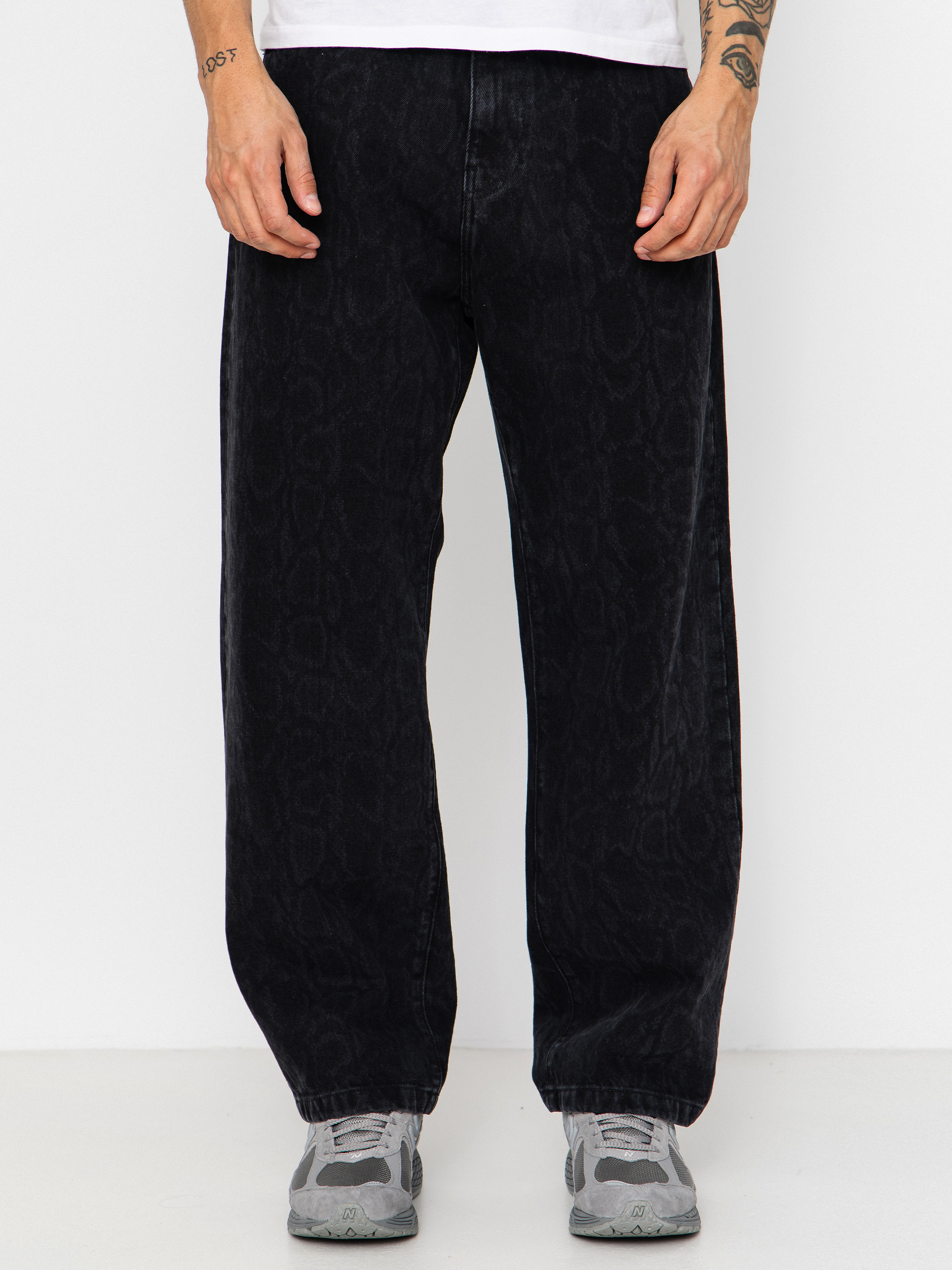 Nohavice Carhartt WIP Snake Landon (snake camo/black)