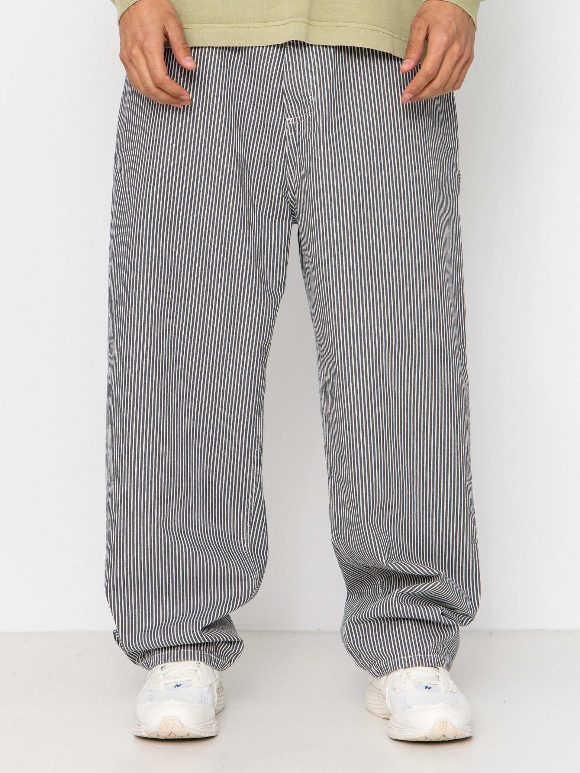 Nohavice Carhartt WIP Mercer Single Knee (mercer stripe/graphite/wax)