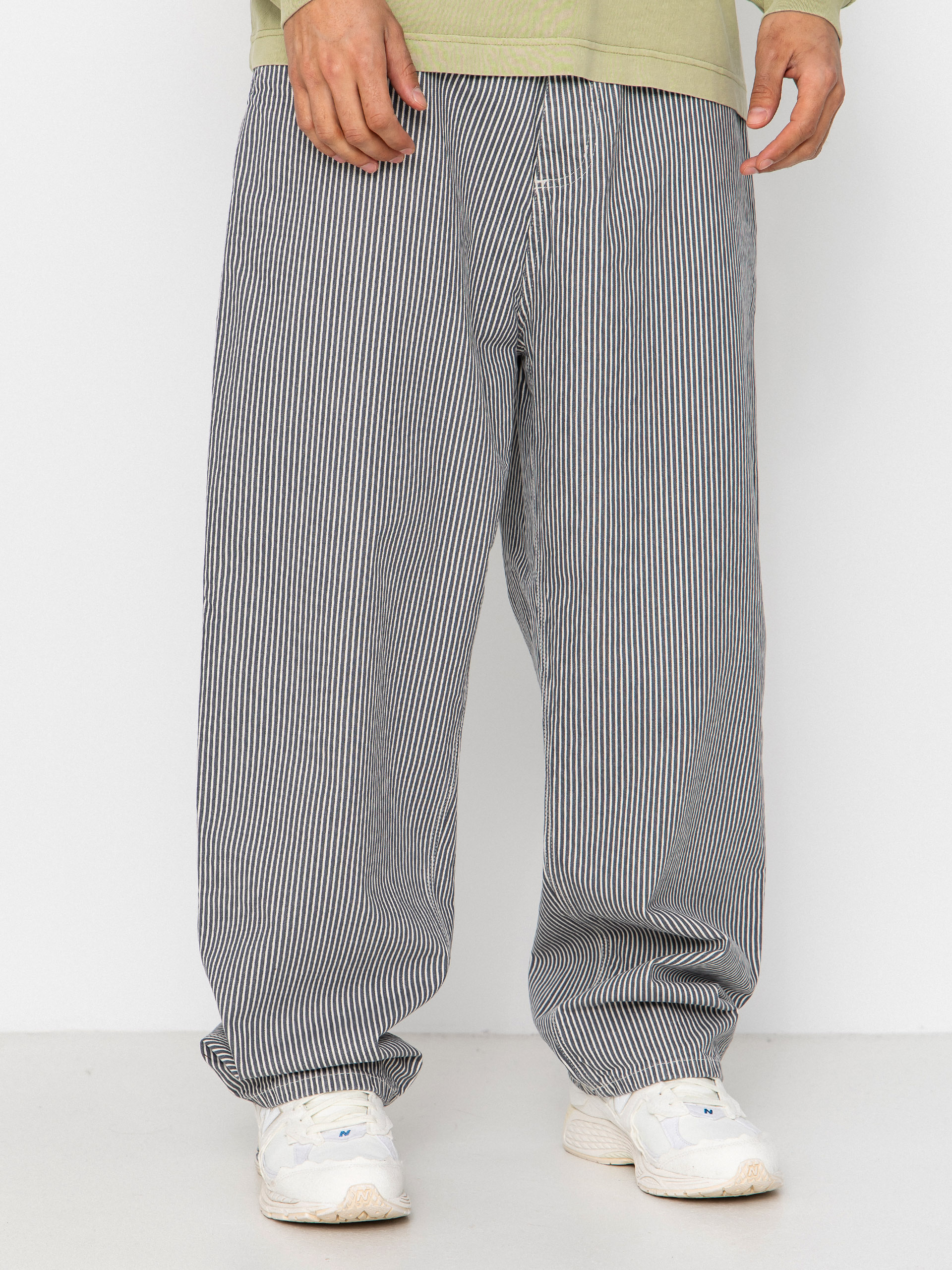 Nohavice Carhartt WIP Mercer Single Knee (mercer stripe/graphite/wax)