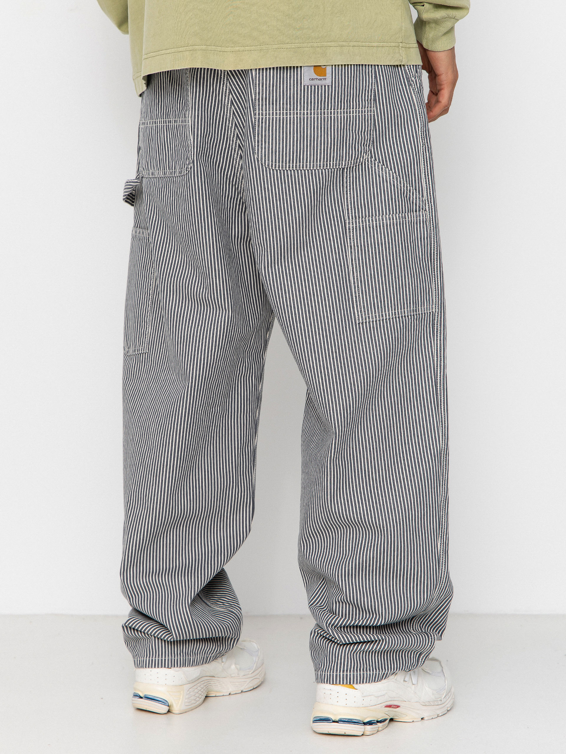 Nohavice Carhartt WIP Mercer Single Knee (mercer stripe/graphite/wax)