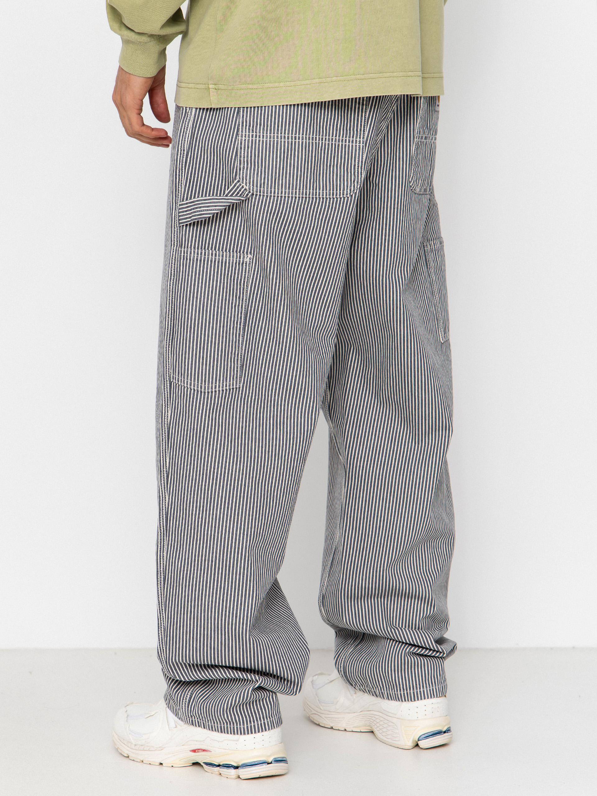 Nohavice Carhartt WIP Mercer Single Knee (mercer stripe/graphite/wax)
