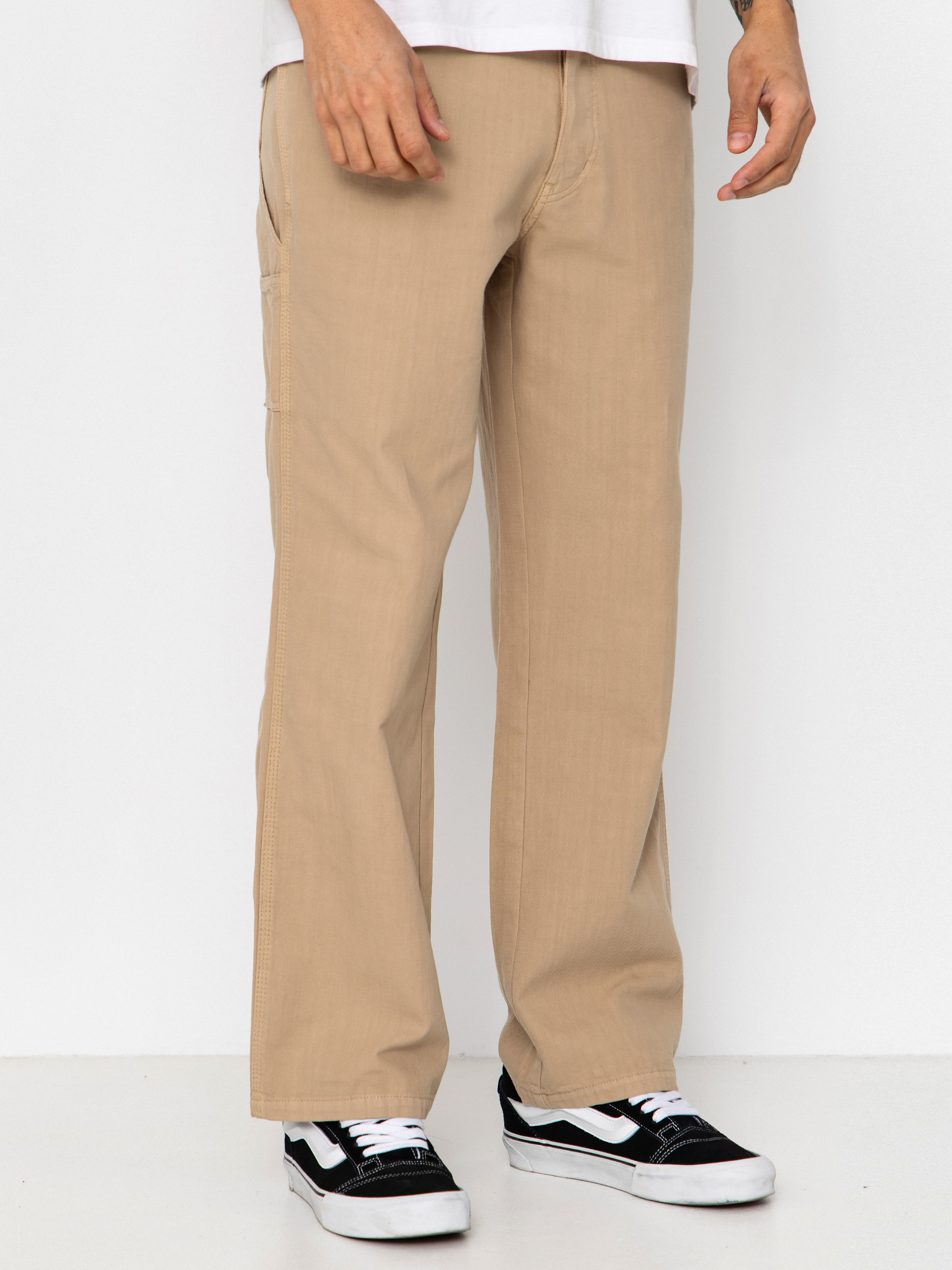 Nohavice Deus Ex Machina Big Fella Chambray (safari)