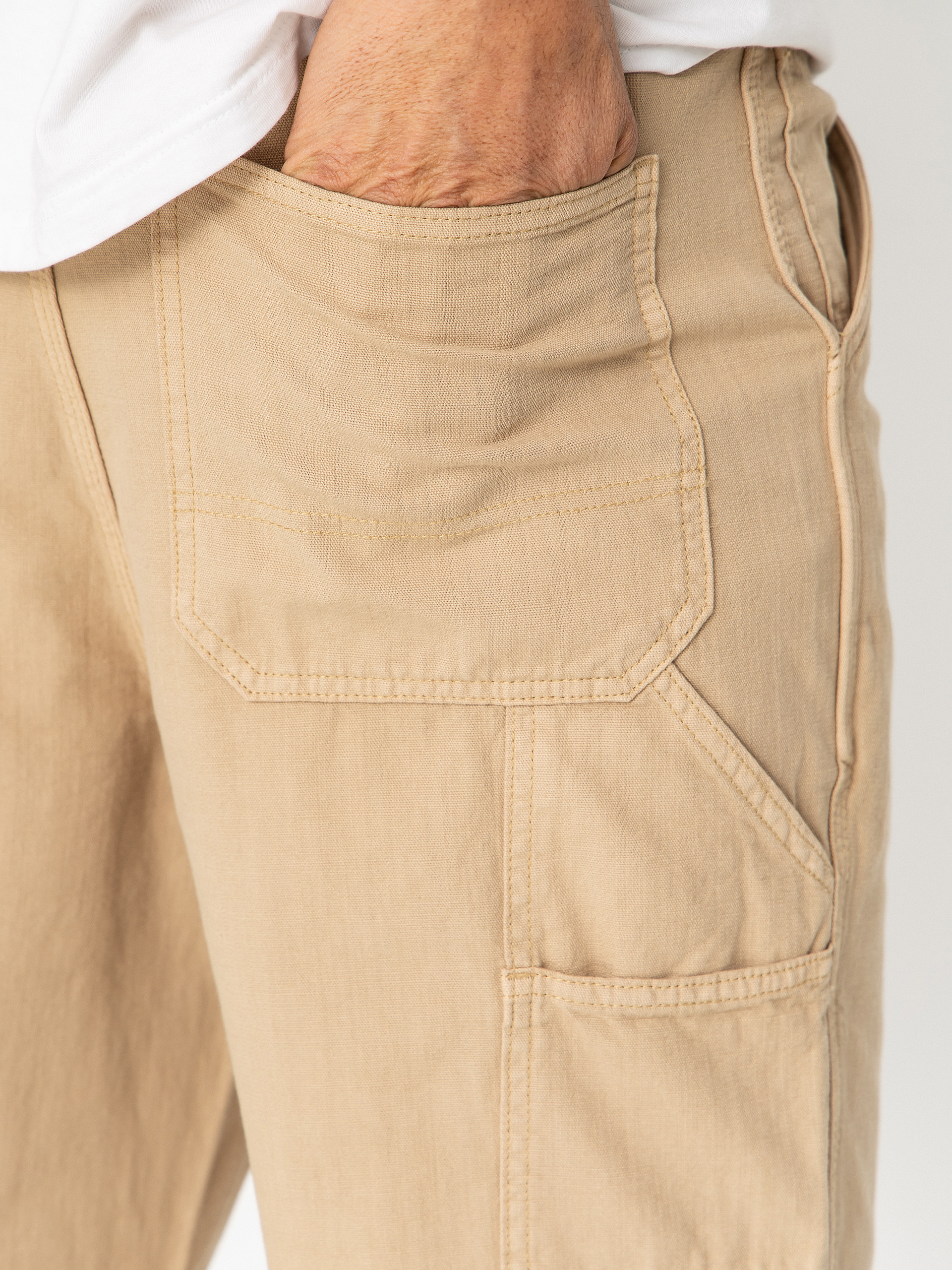 Nohavice Deus Ex Machina Big Fella Chambray (safari)