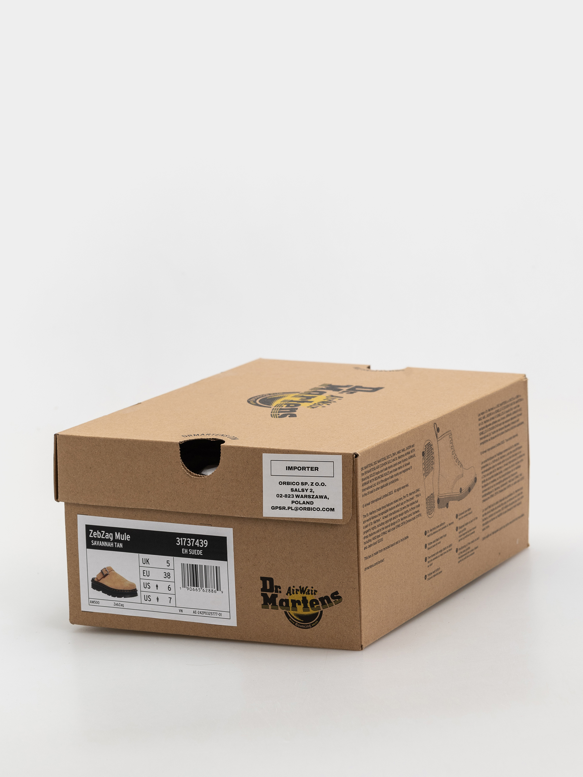 Topánky Dr. Martens ZebZag Mule (savannah tan suede)