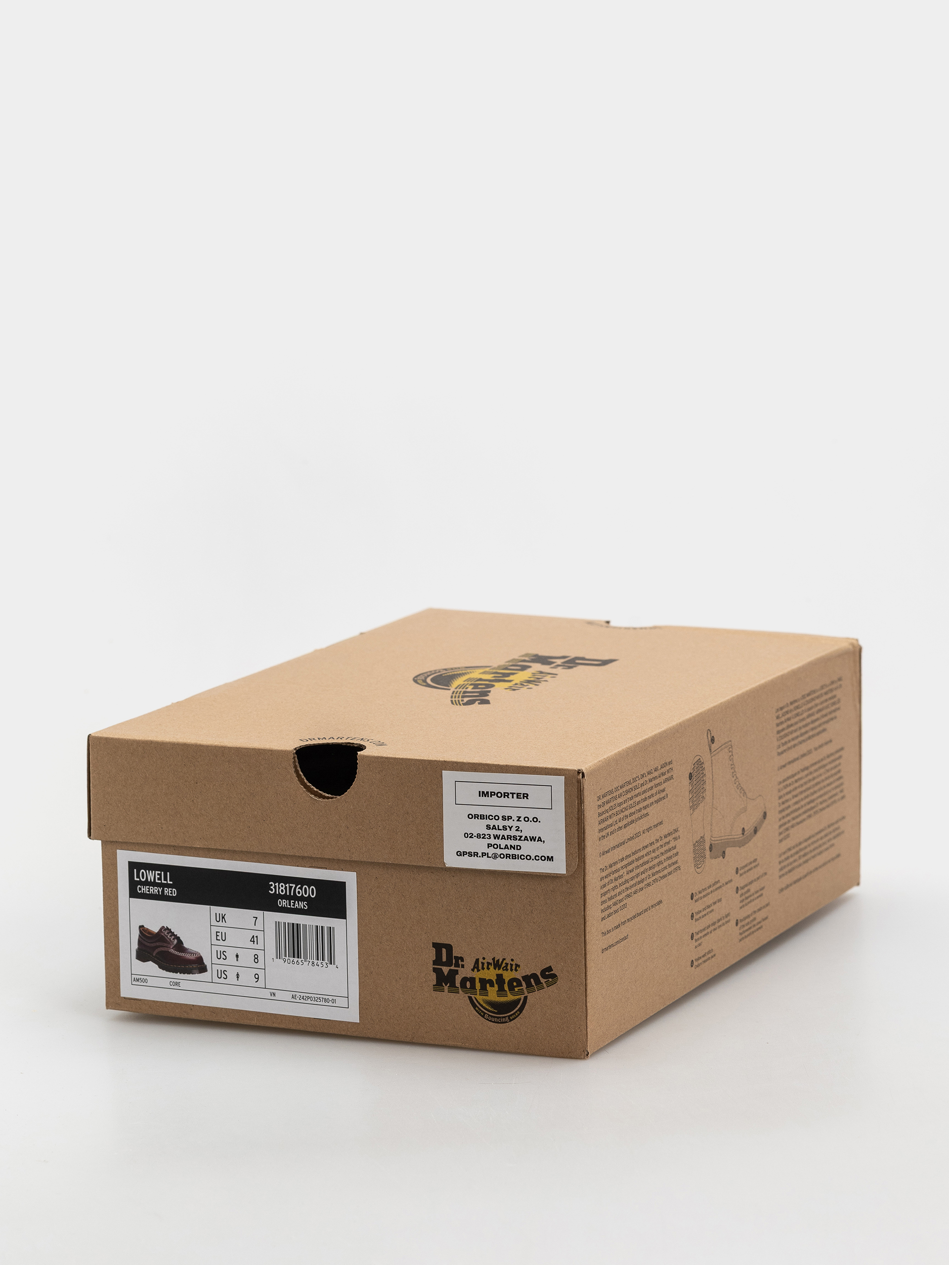 Topánky Dr. Martens Lowell (cherry red orleans)