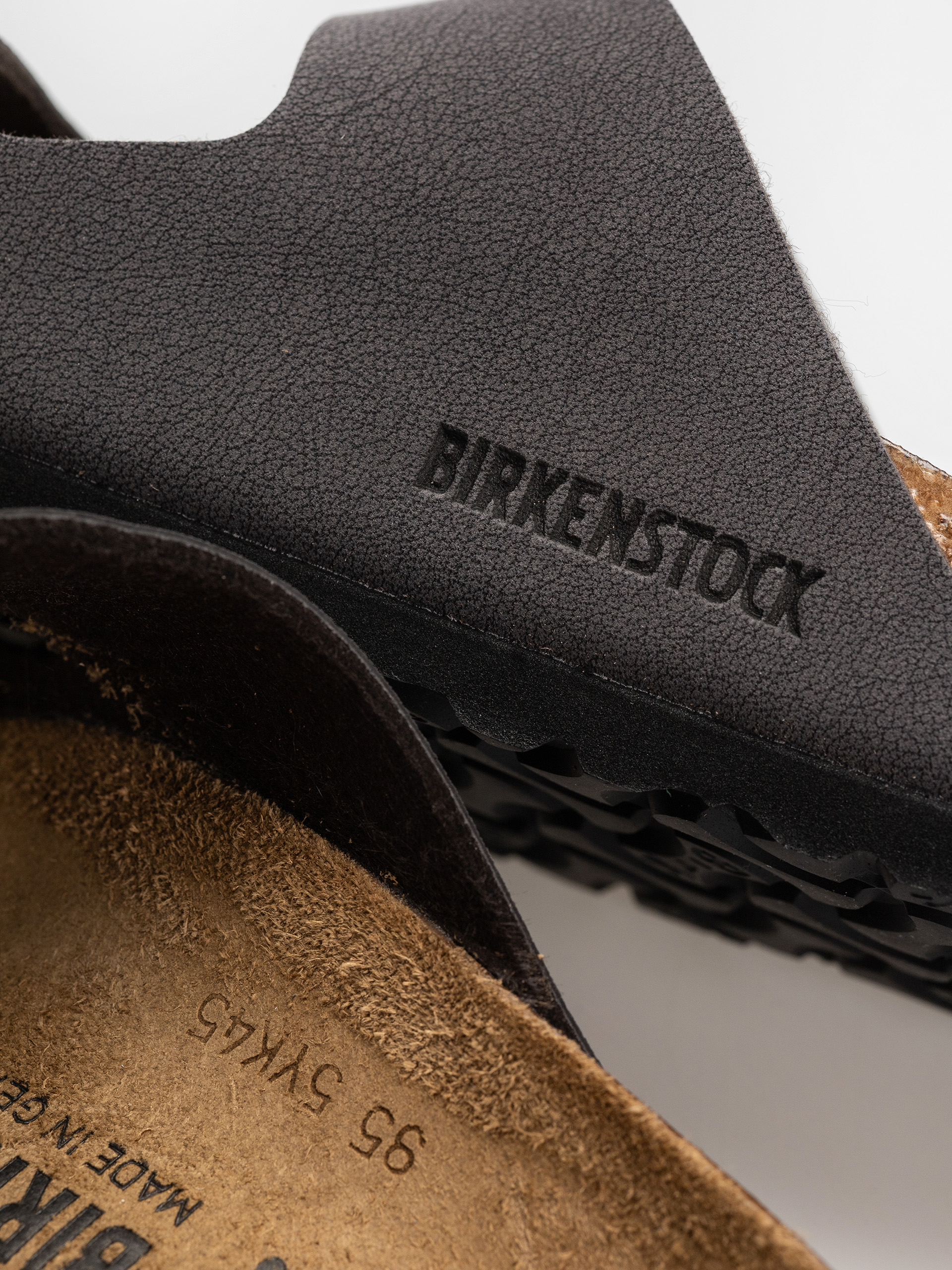 Šľapky Birkenstock Arizona Birkibuc Narrow (velvet gray/black)