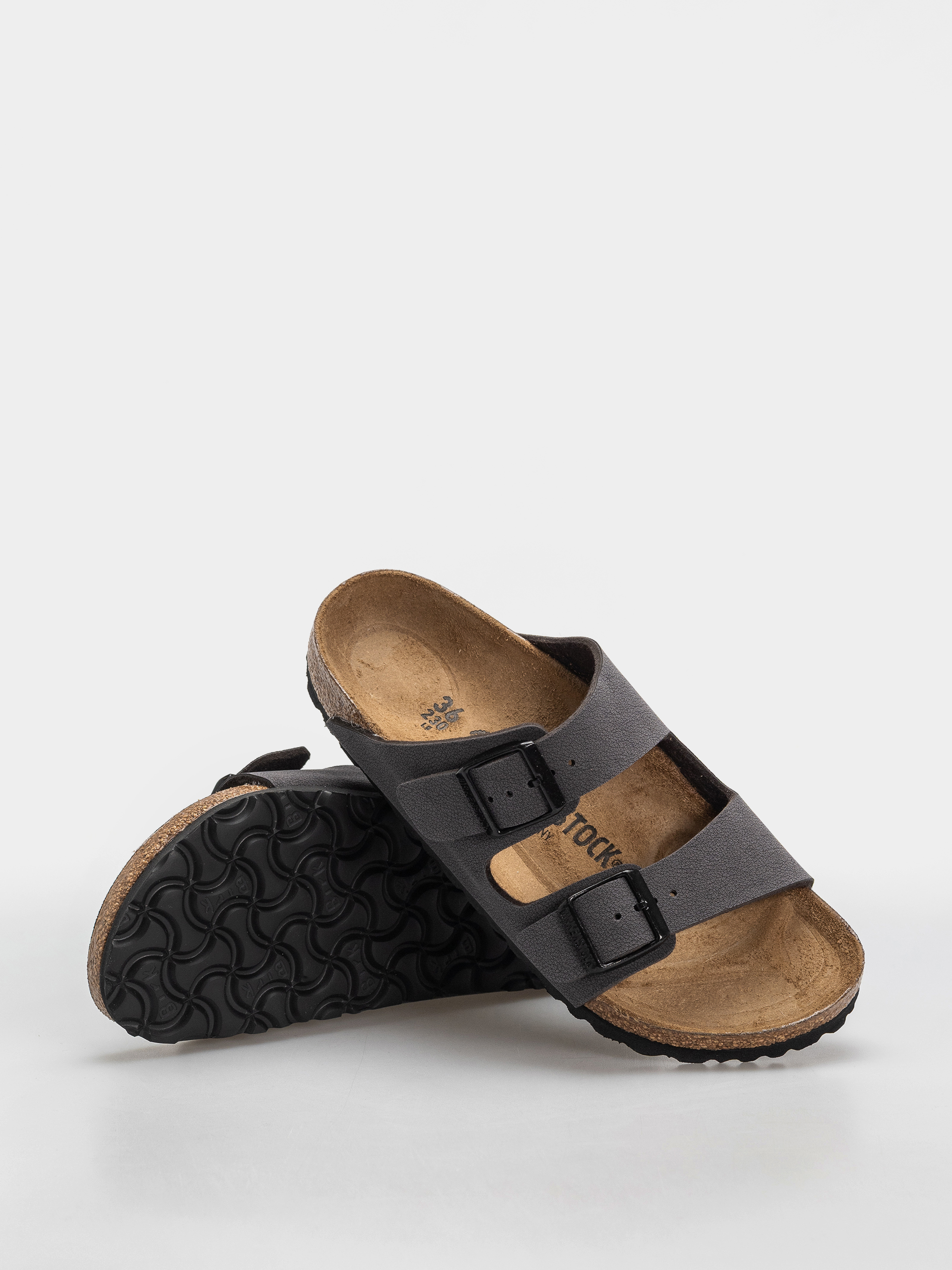 Šľapky Birkenstock Arizona Birkibuc Narrow (velvet gray/black)