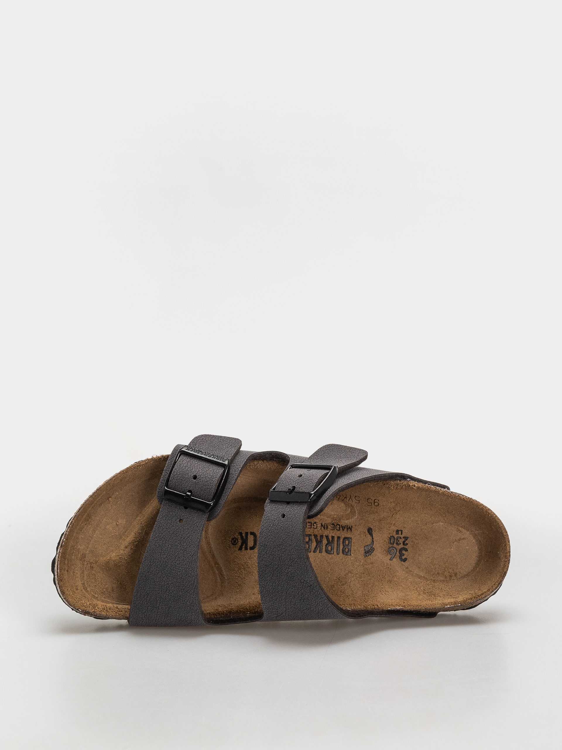 Šľapky Birkenstock Arizona Birkibuc Narrow (velvet gray/black)