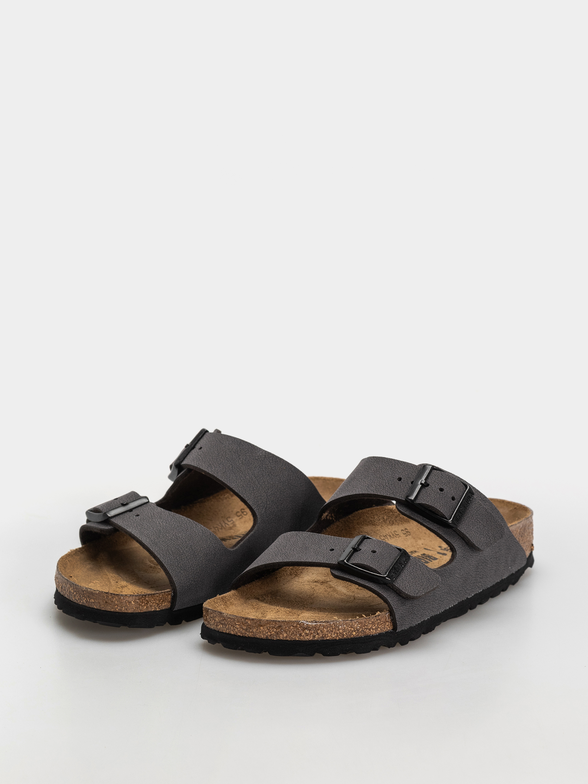 Šľapky Birkenstock Arizona Birkibuc Narrow (velvet gray/black)