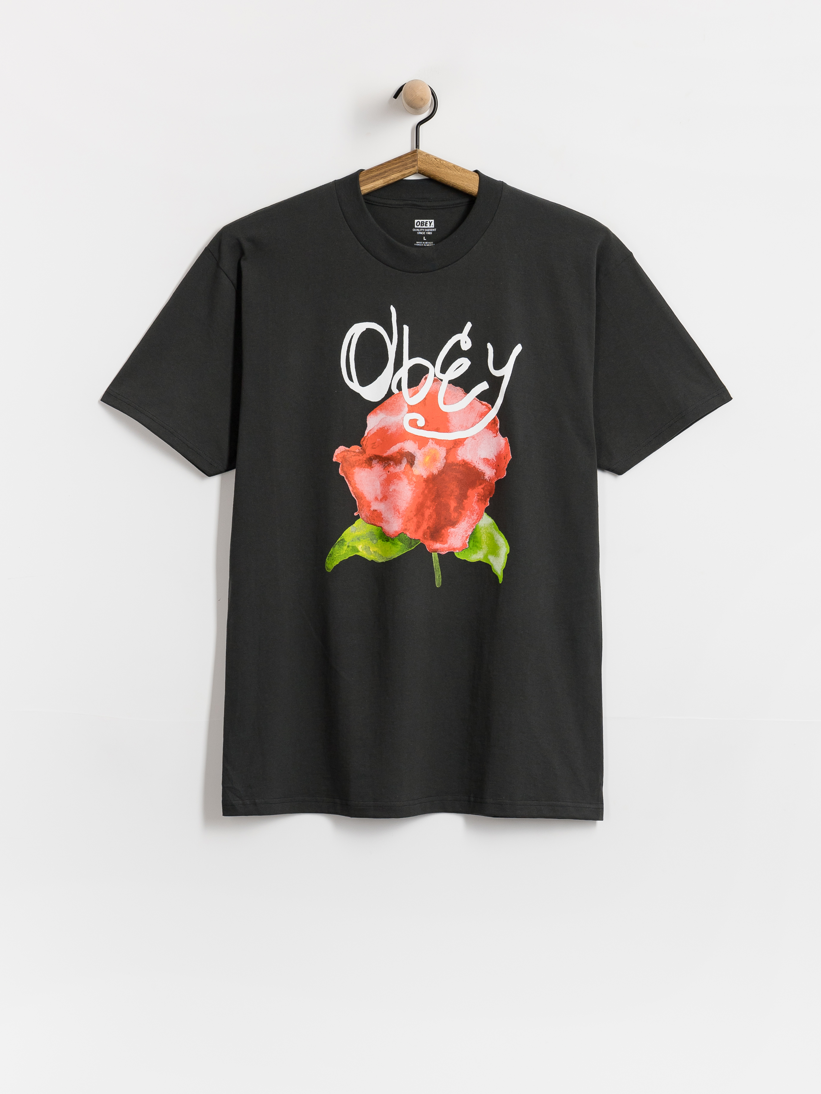 Tričko OBEY Watercolor Poppy
