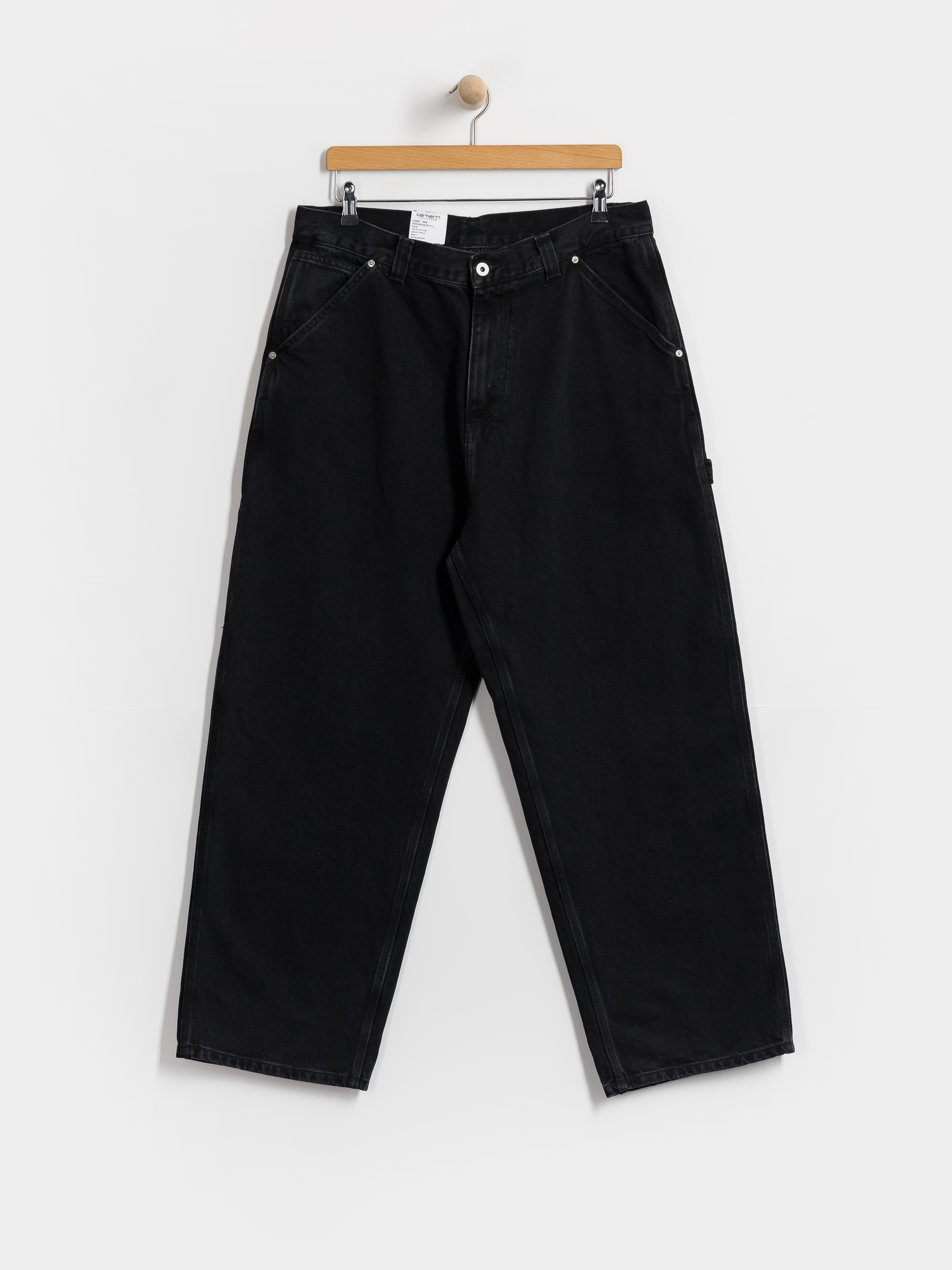Nohavice Carhartt WIP Belmont (black stone washed)