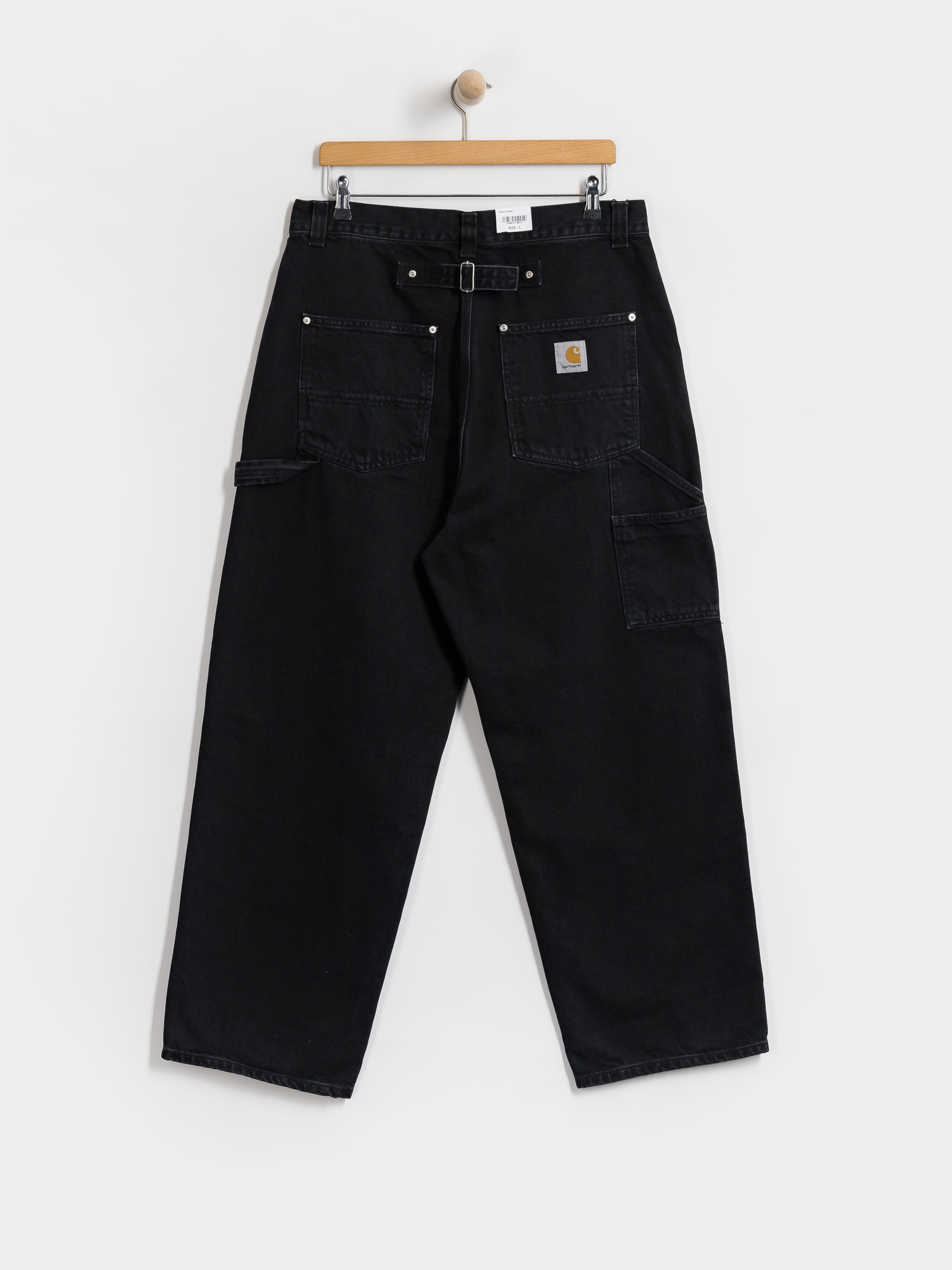 Nohavice Carhartt WIP Belmont (black stone washed)