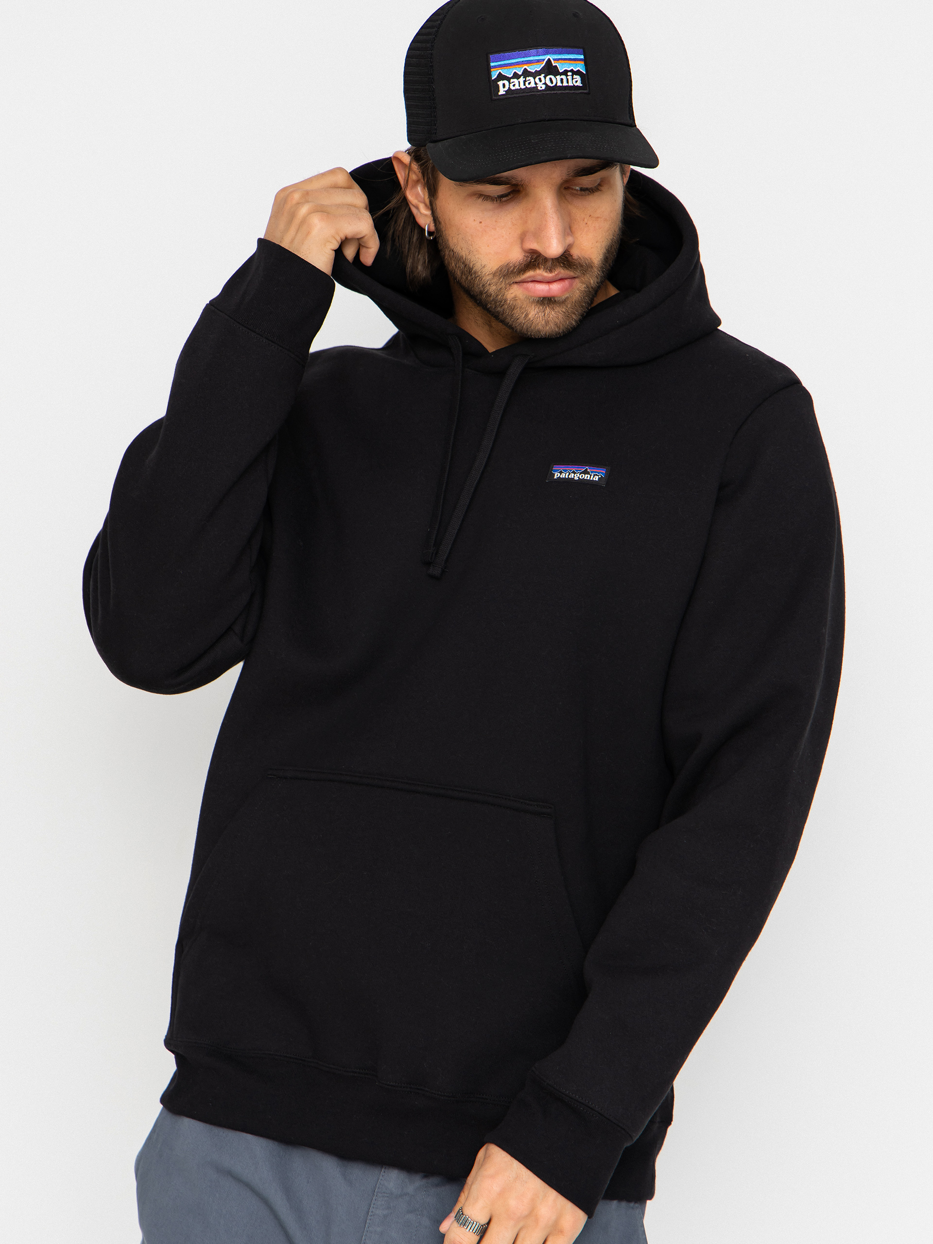 Mikina s kapucňou Patagonia P 6 Label Uprisal HD (black)