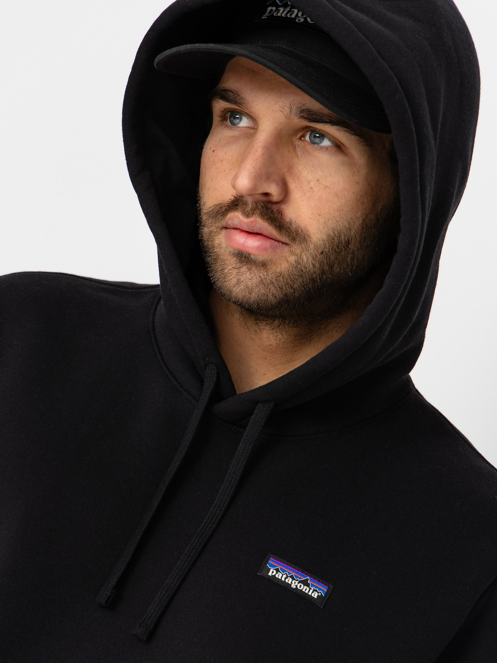 Mikina s kapucňou Patagonia P 6 Label Uprisal HD (black)