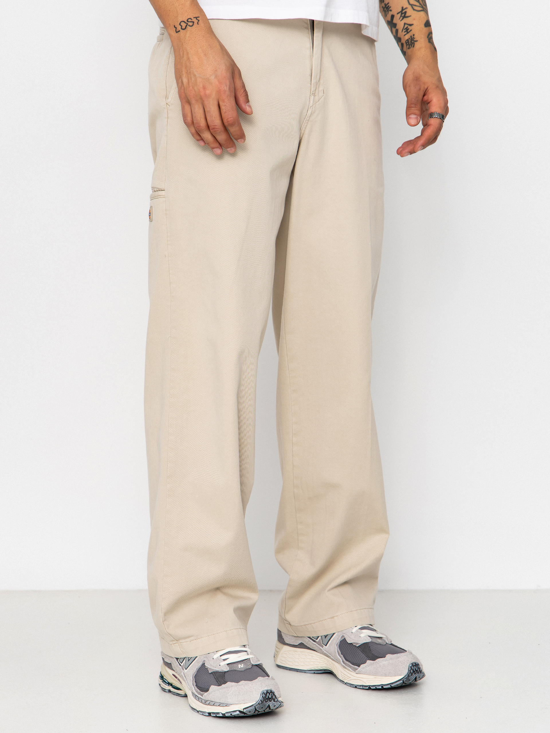 Nohavice Dickies 247 Loose Garment Dyed Work (stone)
