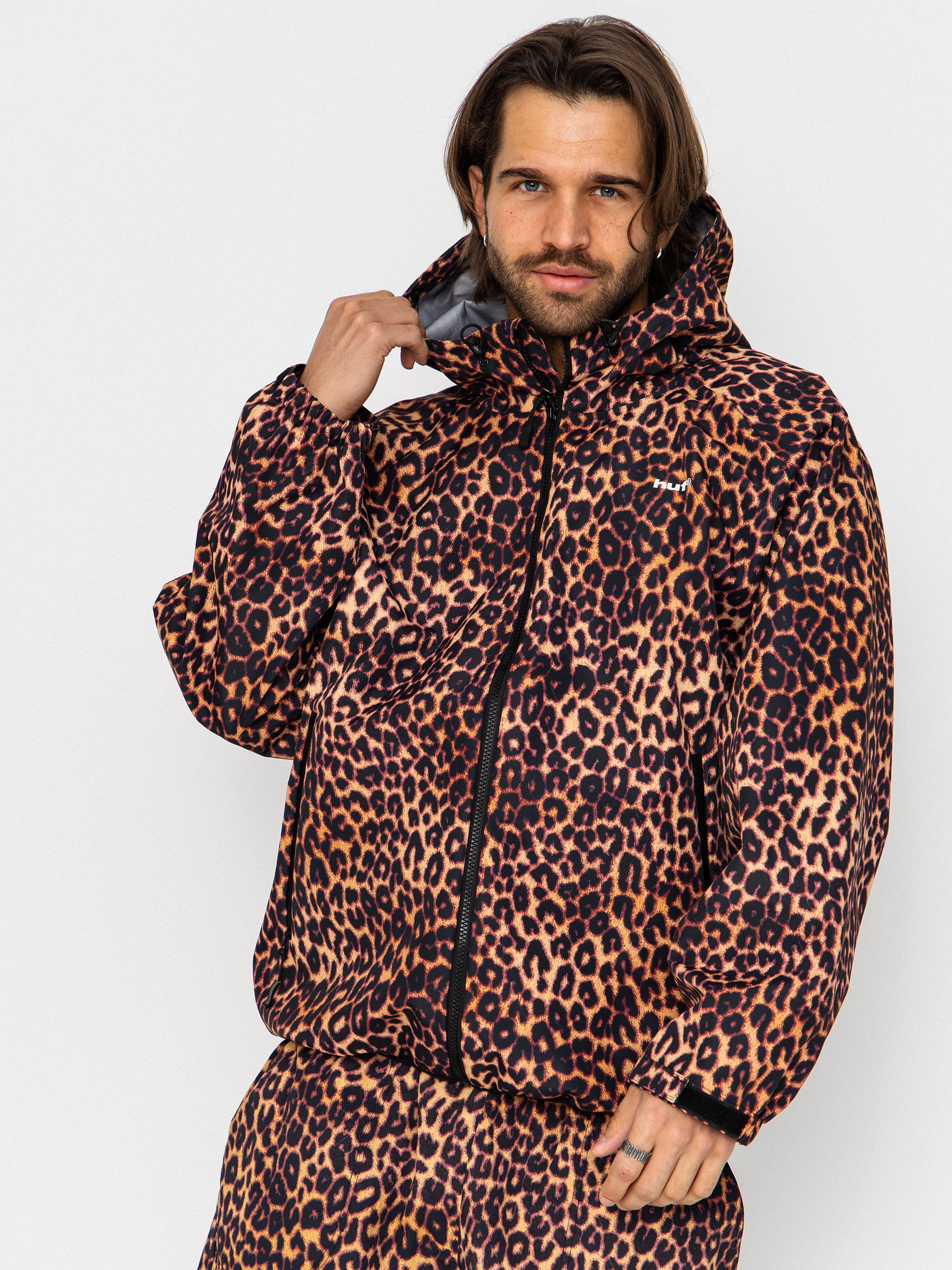 Bunda HUF Rainier Printed Shell (brown)