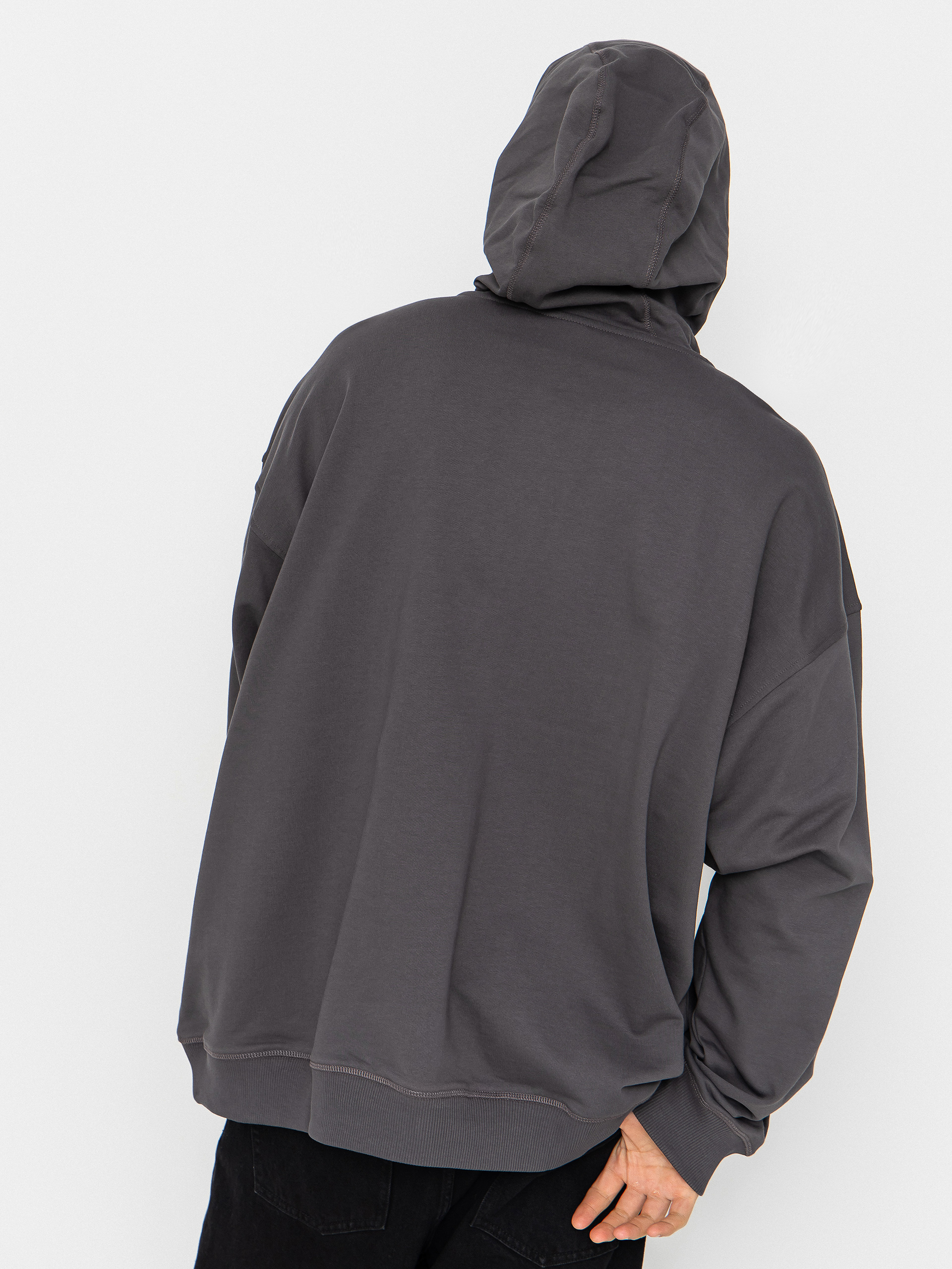 Mikina s kapucňou The North Face Essential Oversize ZHD (anthracite grey)