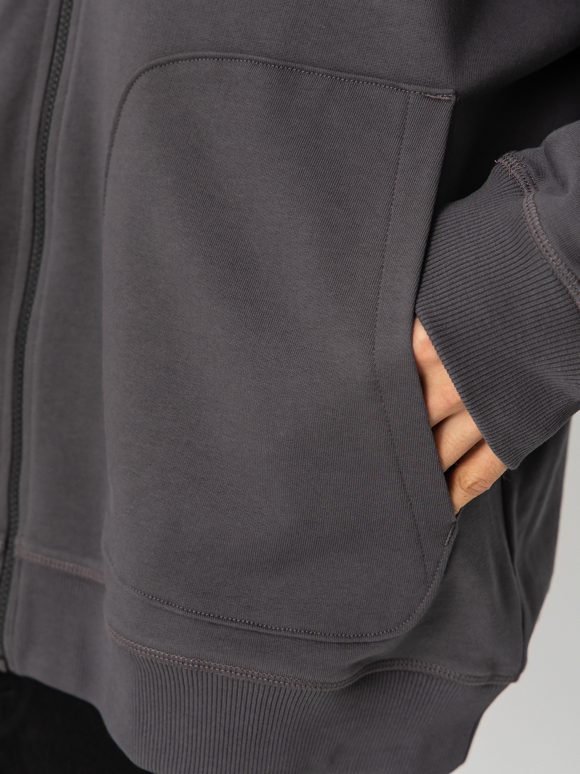 Mikina s kapucňou The North Face Essential Oversize ZHD (anthracite grey)