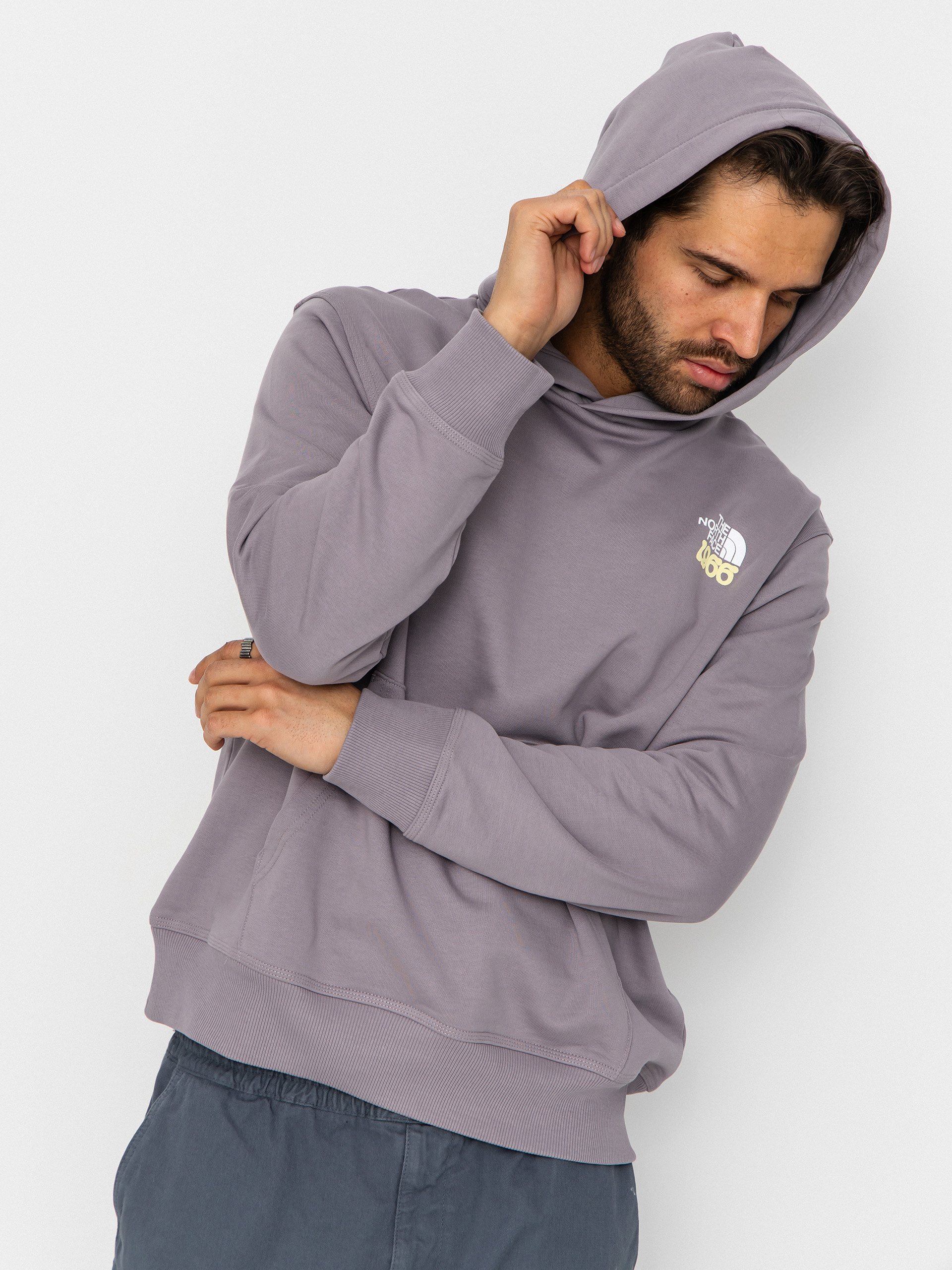 Mikina s kapucňou The North Face Motion Relaxed HD (transcendent gr)